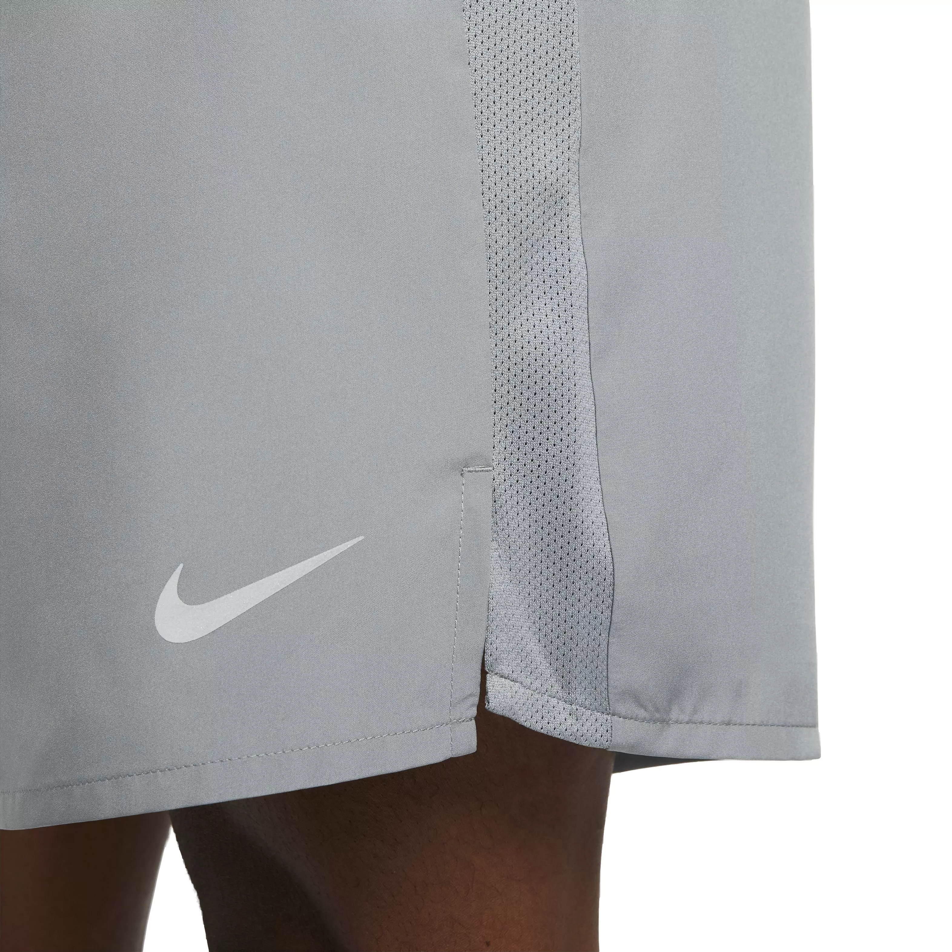 Nike Men's Dri-FIT Challenger 7" Brief-Lined Running Shorts - GREY
