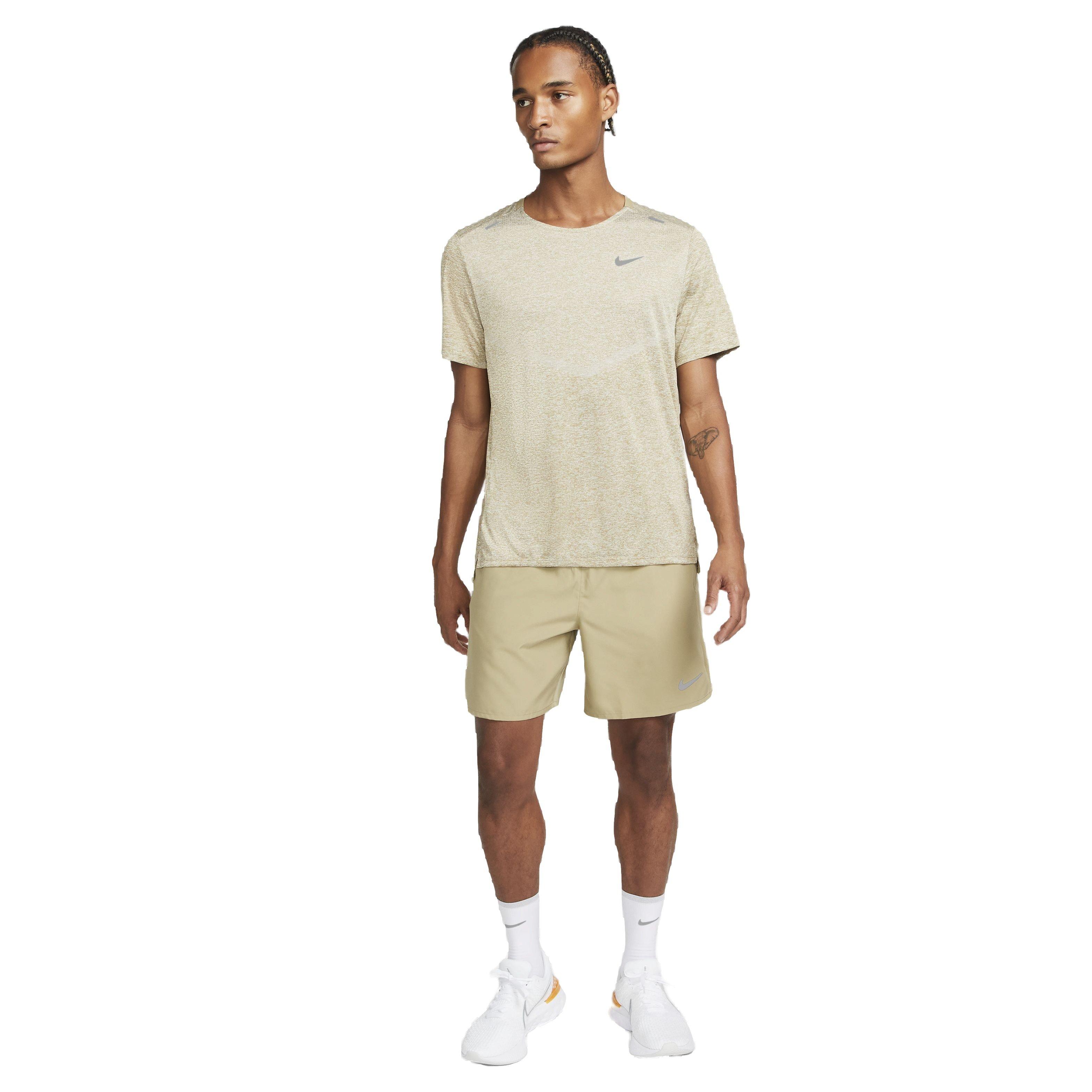 Nike Men's Dri-FIT Challenger 7" Brief-Lined Running Shorts - BROWN Thumbnail View 6