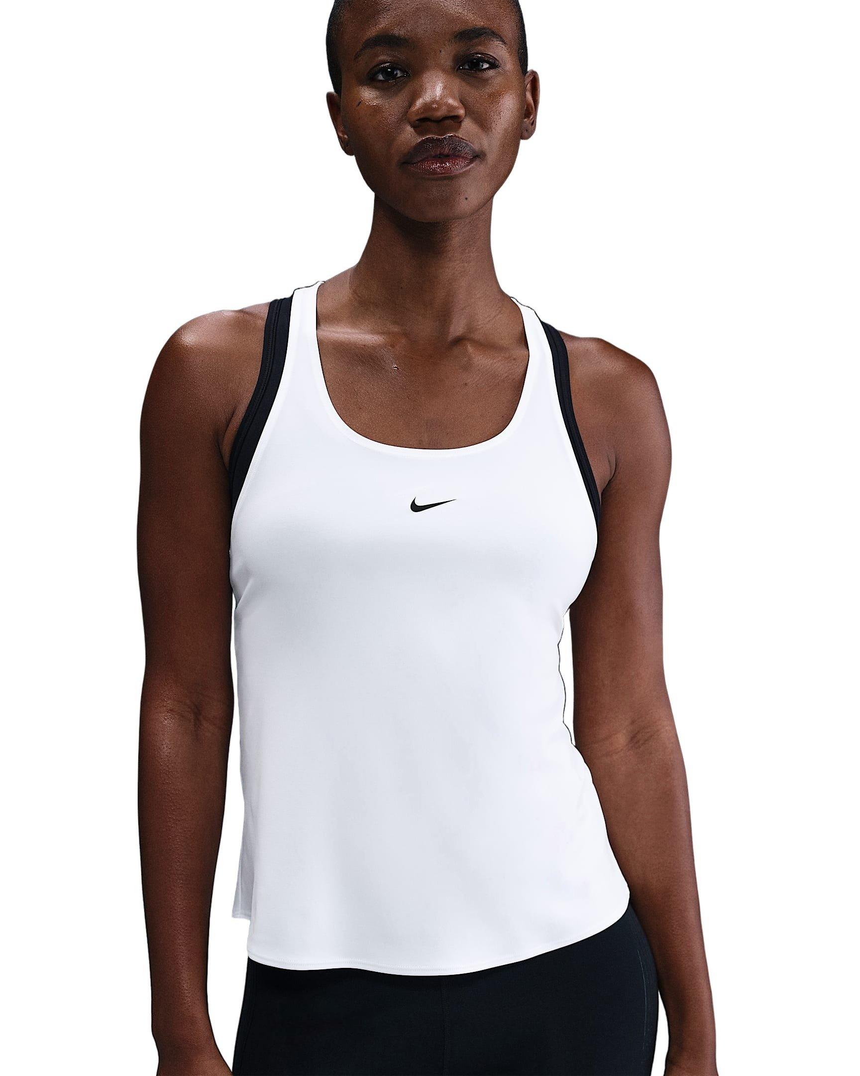 Nike Women's Pro Dri-FIT Elastika Tank Top - White - WHITE Thumbnail View 1