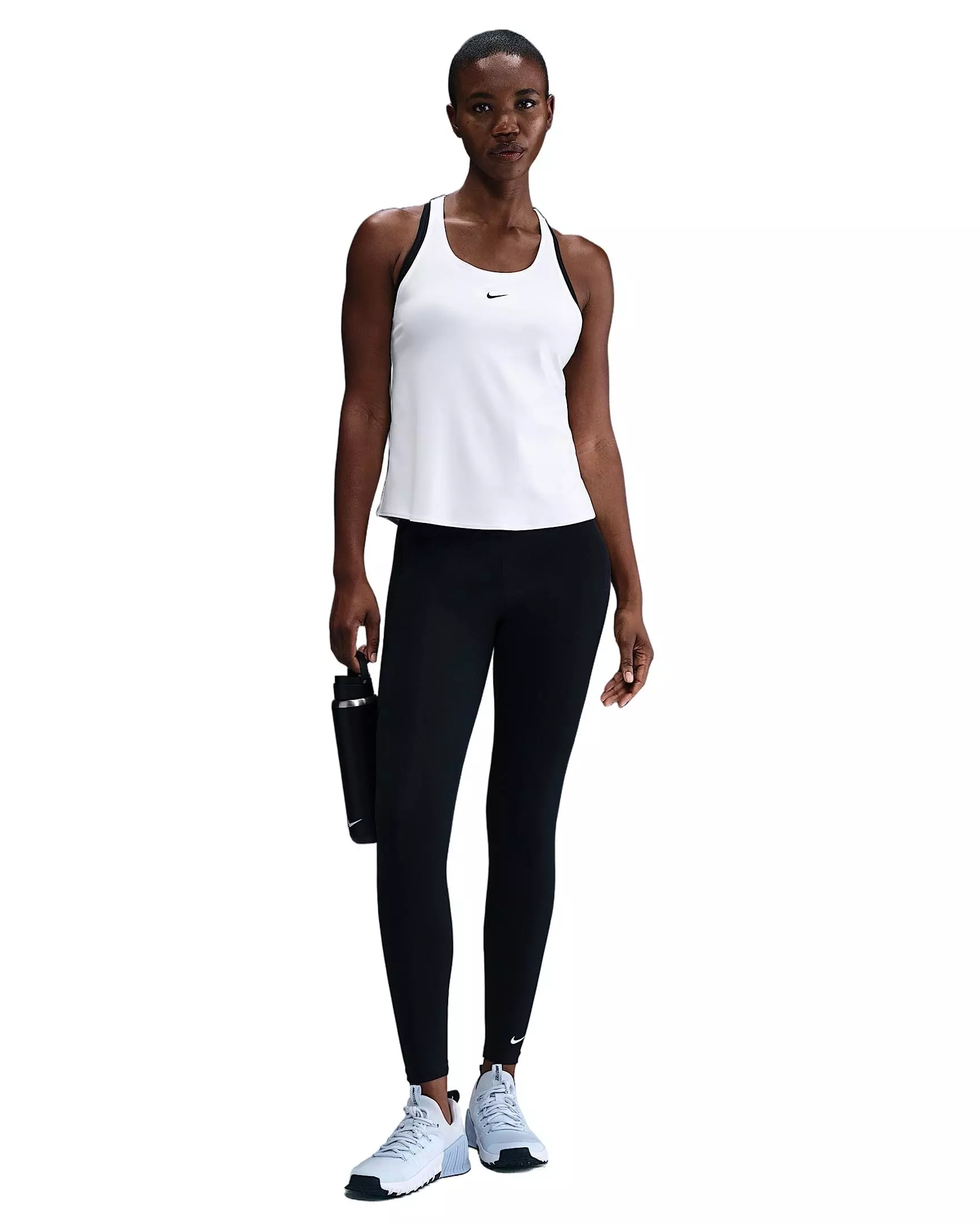 Nike Women's Pro Dri-FIT Elastika Tank Top - White - WHITE