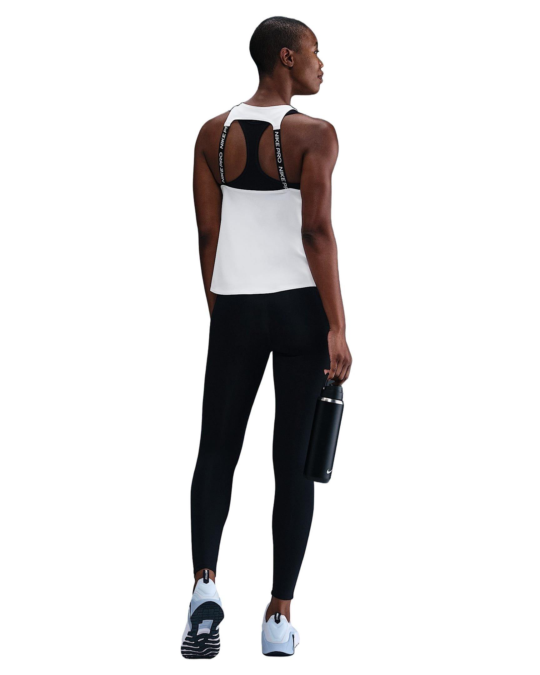 Nike Women's Pro Dri-FIT Elastika Tank Top -White - WHITE Thumbnail View 5