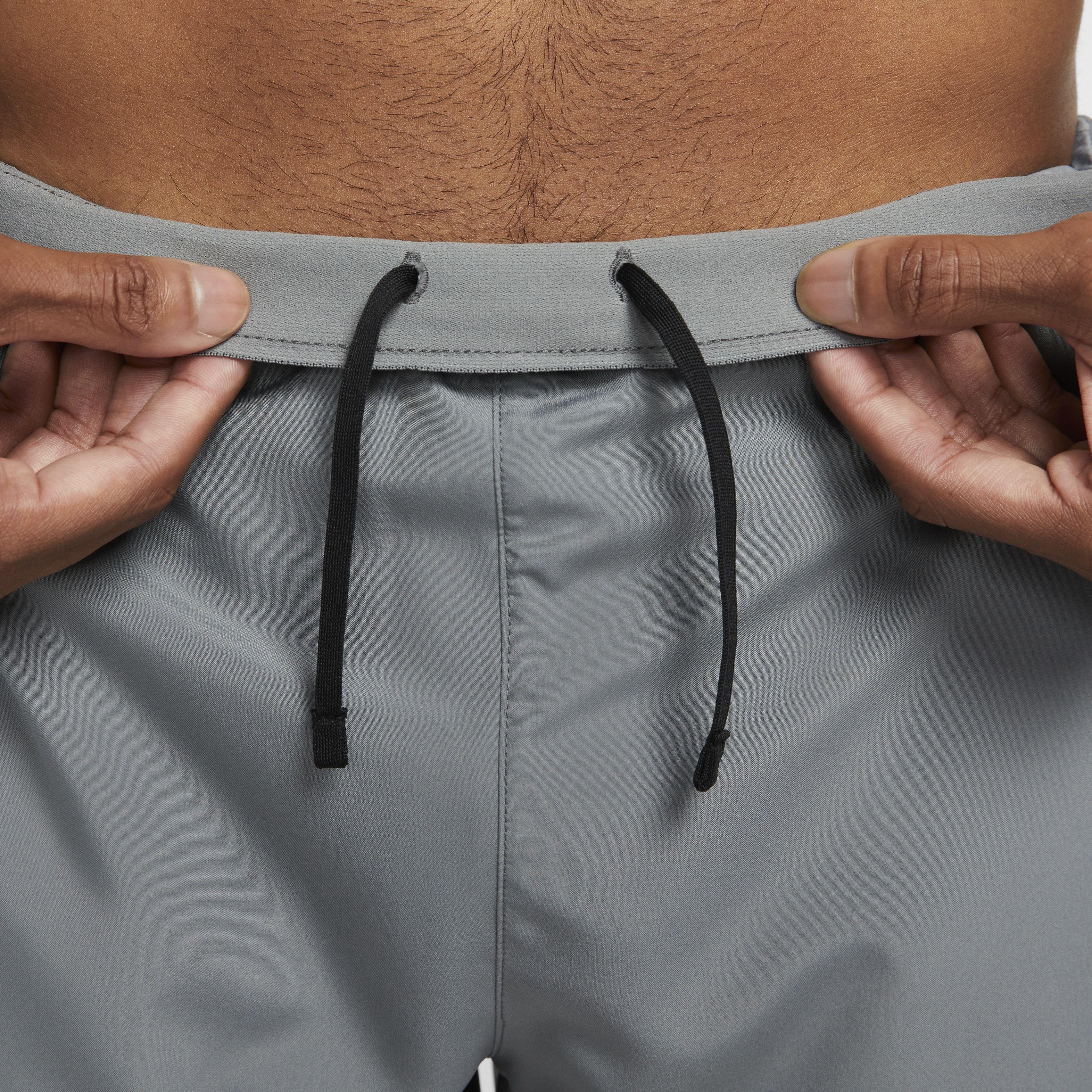 Nike Men's Dri-FIT Challenger 5" Brief-Lined Versatile Shorts - GREY Thumbnail View 6