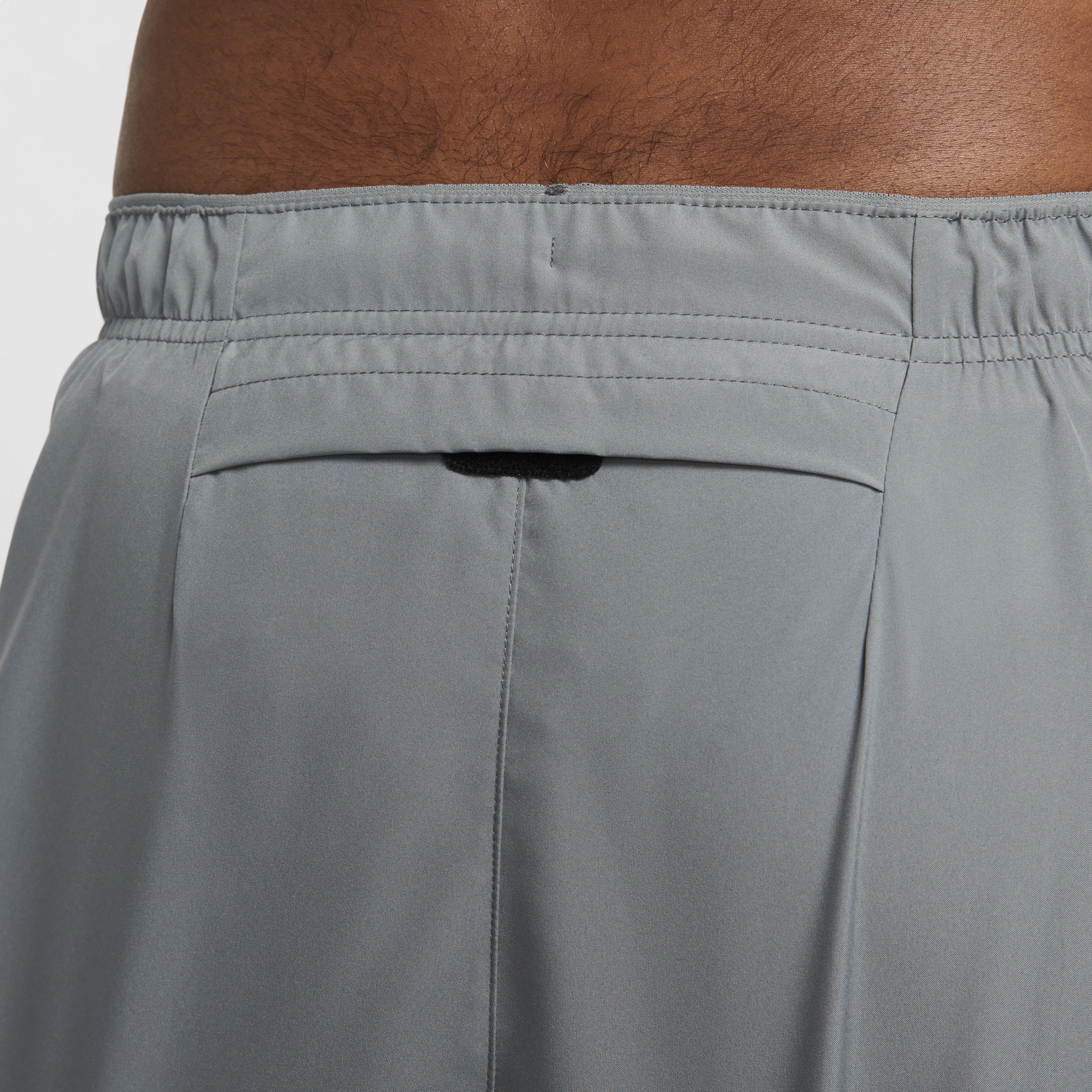 Nike Men's Dri-FIT Challenger 5" Brief-Lined Versatile Shorts - GREY Thumbnail View 7