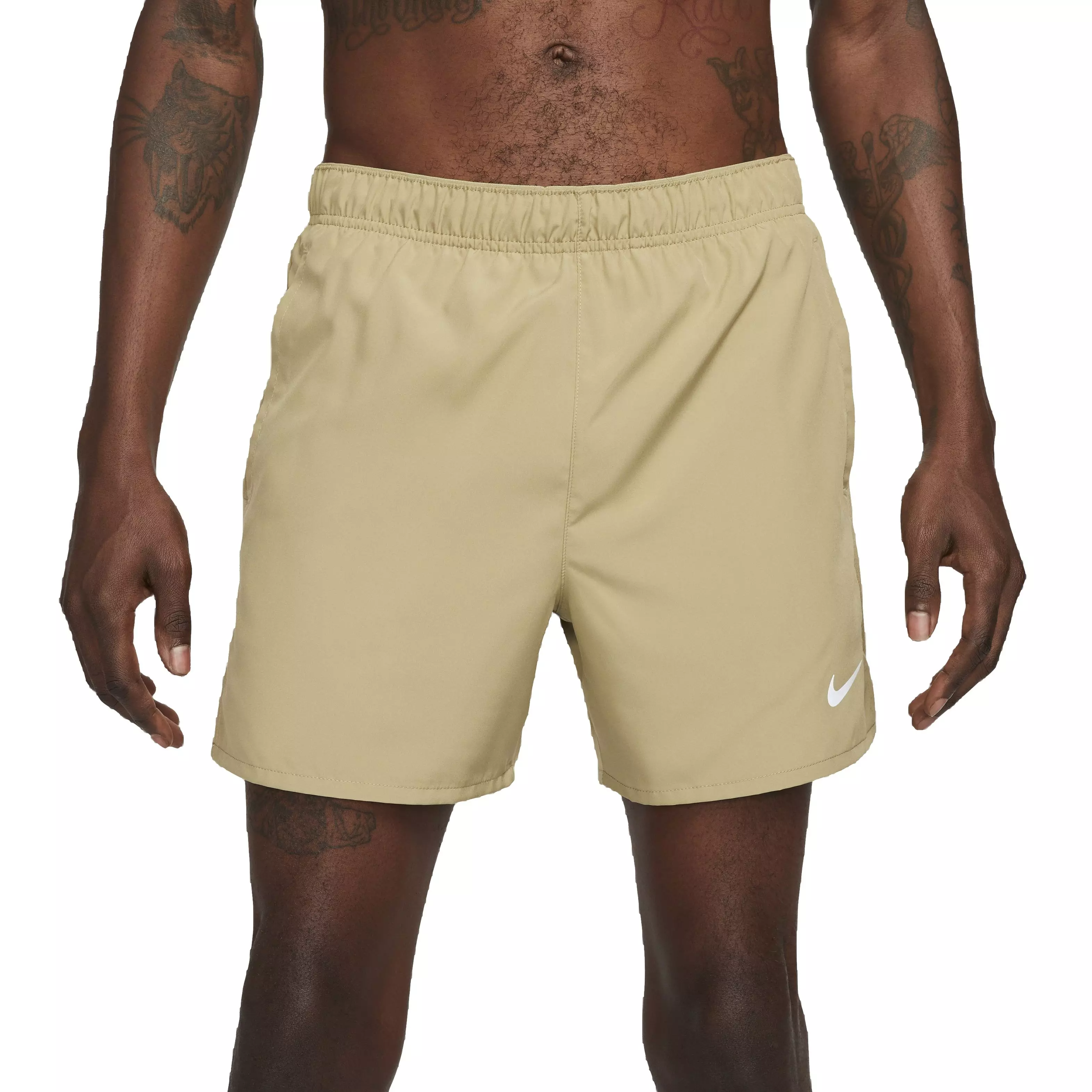 Nike Men's Dri-FIT Challenger 5" Brief-Lined Versatile Shorts - BROWN