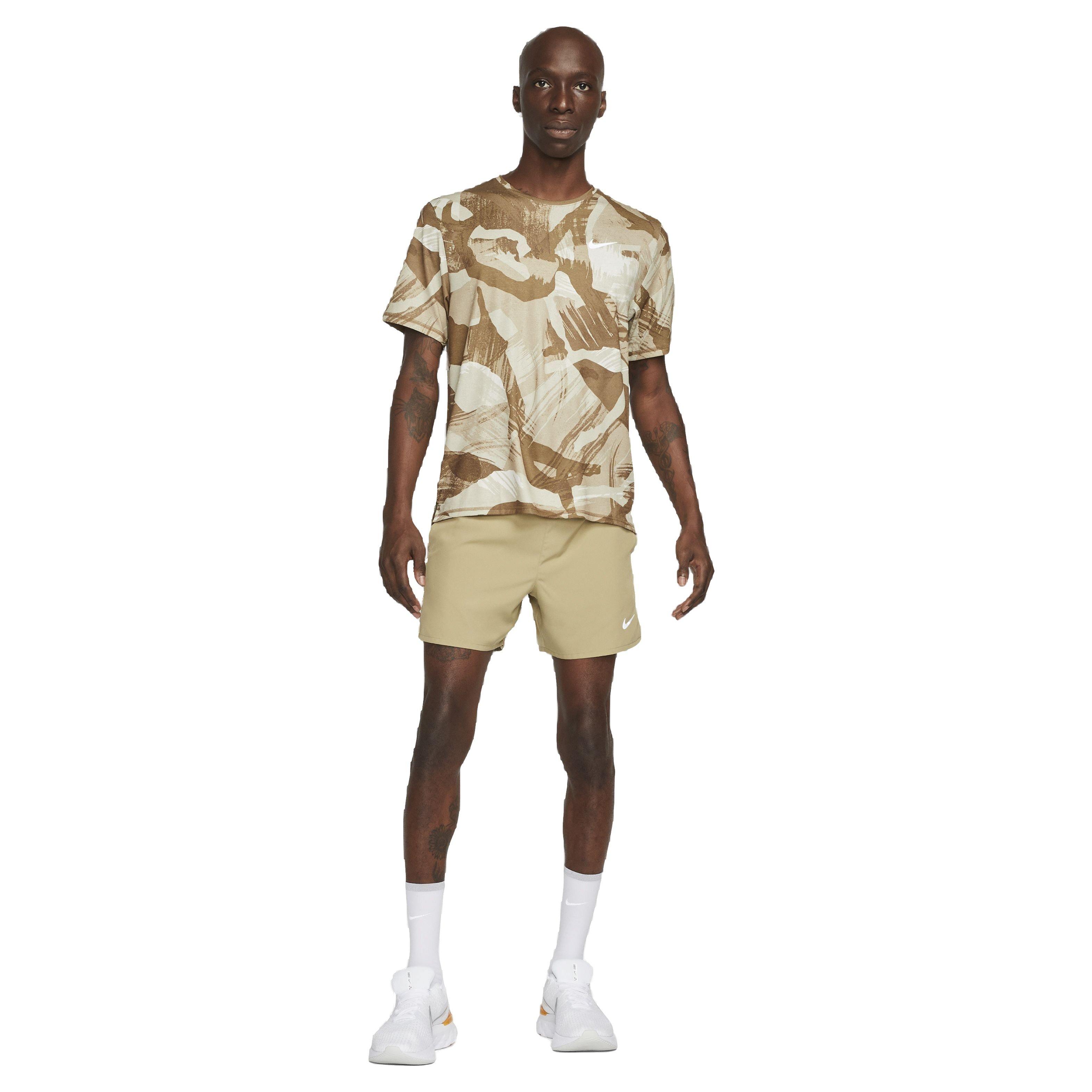 Nike Men's Dri-FIT Challenger 5" Brief-Lined Versatile Shorts - BROWN Thumbnail View 8