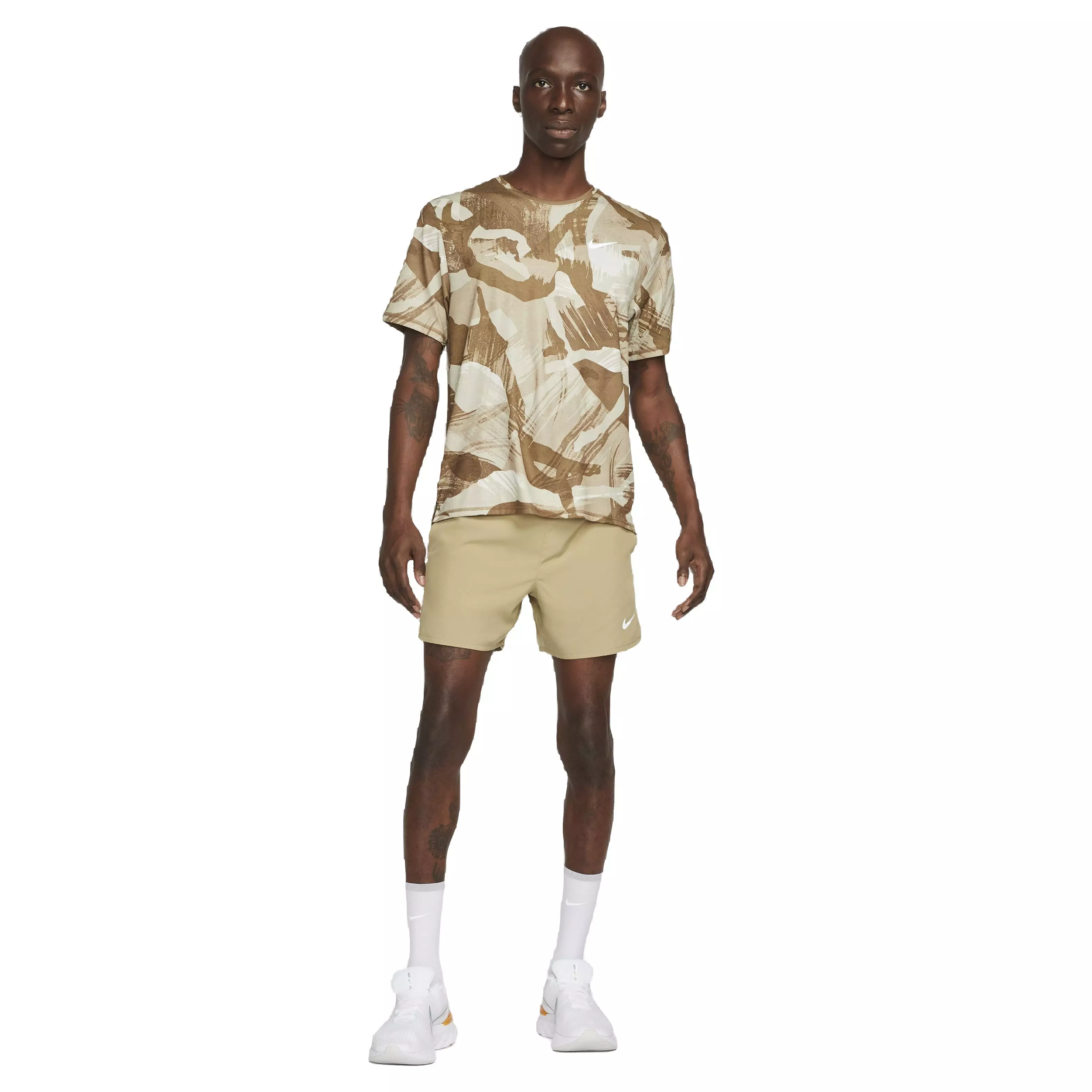 Nike Men's Dri-FIT Challenger 5" Brief-Lined Versatile Shorts - BROWN