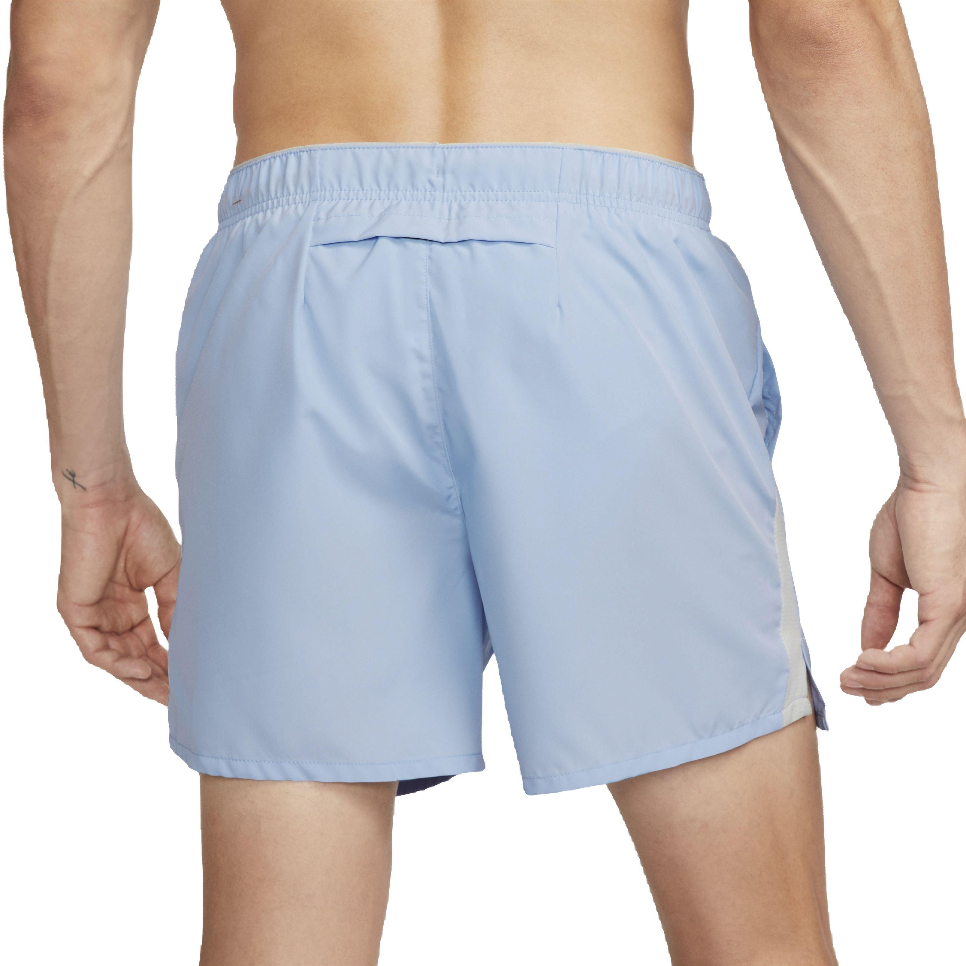 Nike Men's Dri-FIT Challenger 5" Brief-Lined Versatile Shorts - BLUE Thumbnail View 3