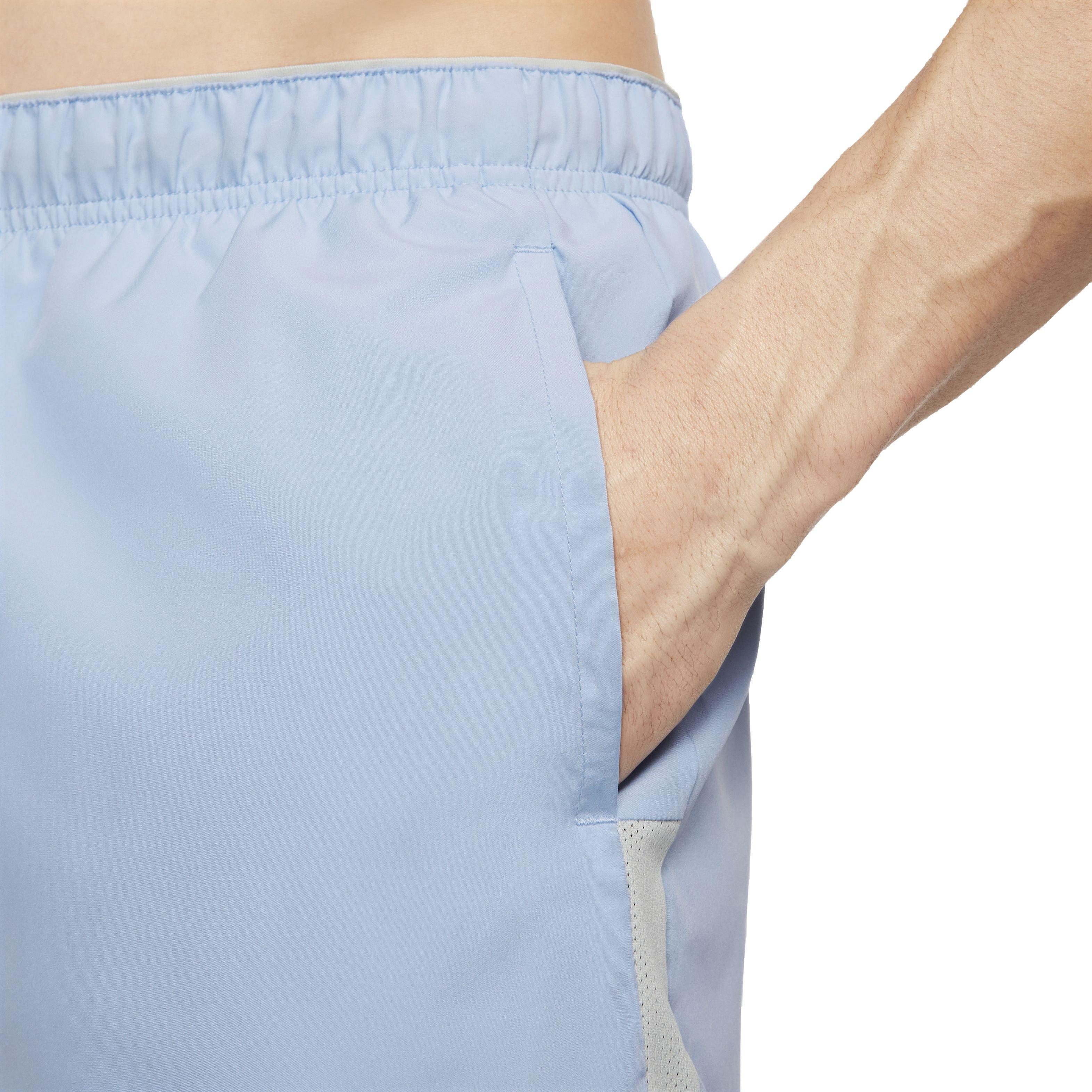 Nike Men's Dri-FIT Challenger 5" Brief-Lined Versatile Shorts - BLUE Thumbnail View 4