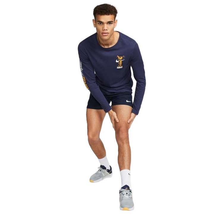 Nike Men's Dri-FIT Challenger 5" Brief-Lined Versatile Shorts - NAVY Thumbnail View 7