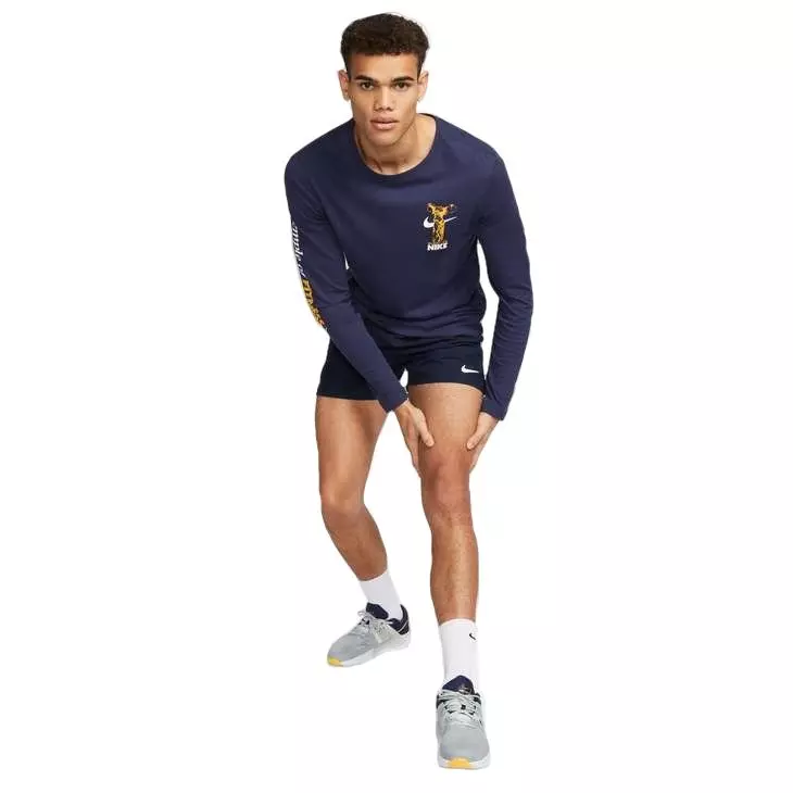 Nike Men's Dri-FIT Challenger 5" Brief-Lined Versatile Shorts - NAVY