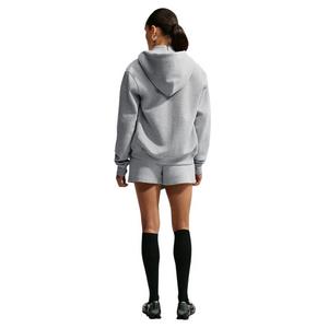 Nike Women's Studio Fleece Medium Weight Full-Zip Hooded Jacket - Grey - grey