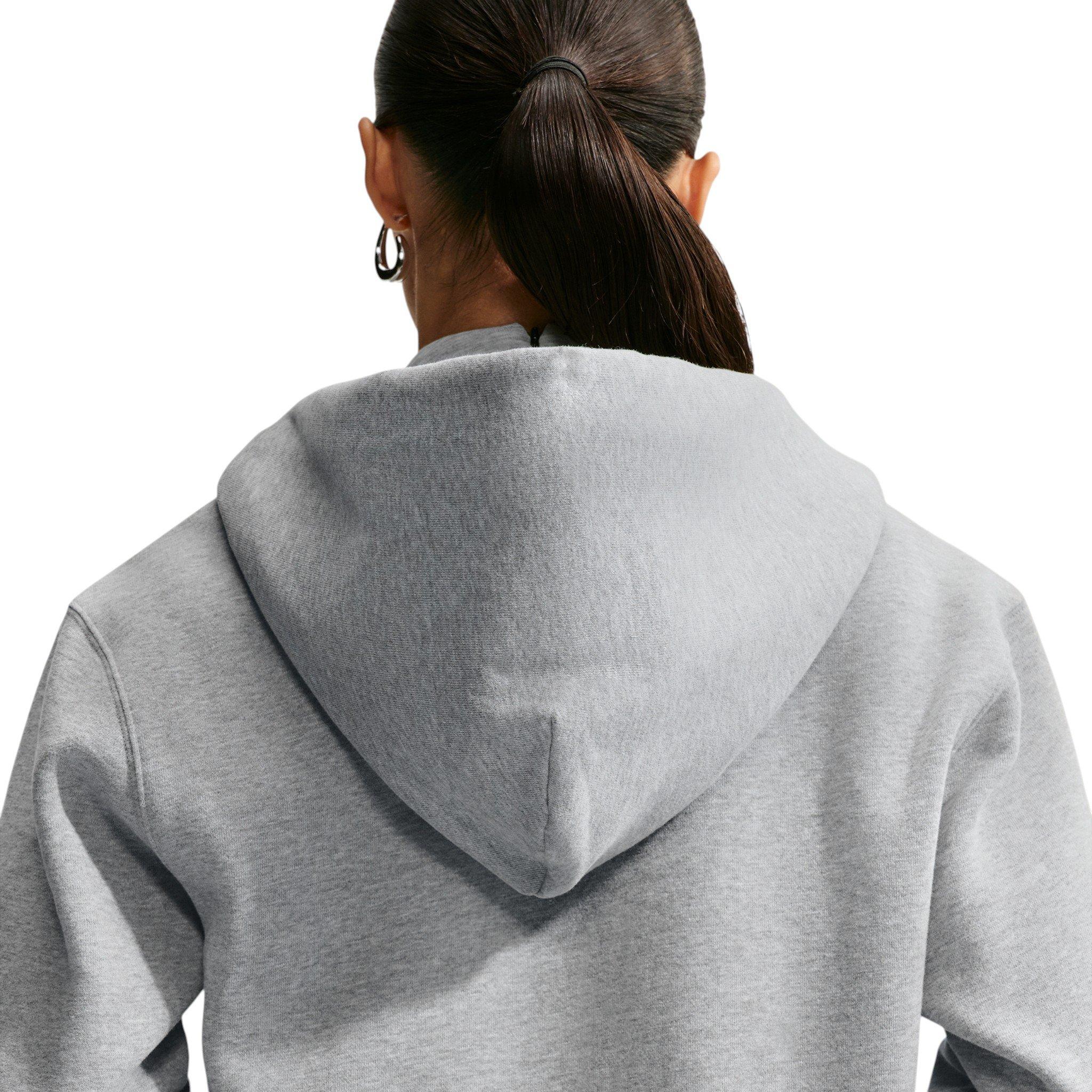 Nike Women's Studio Fleece Medium Weight Full-Zip Hooded Jacket - Grey - grey