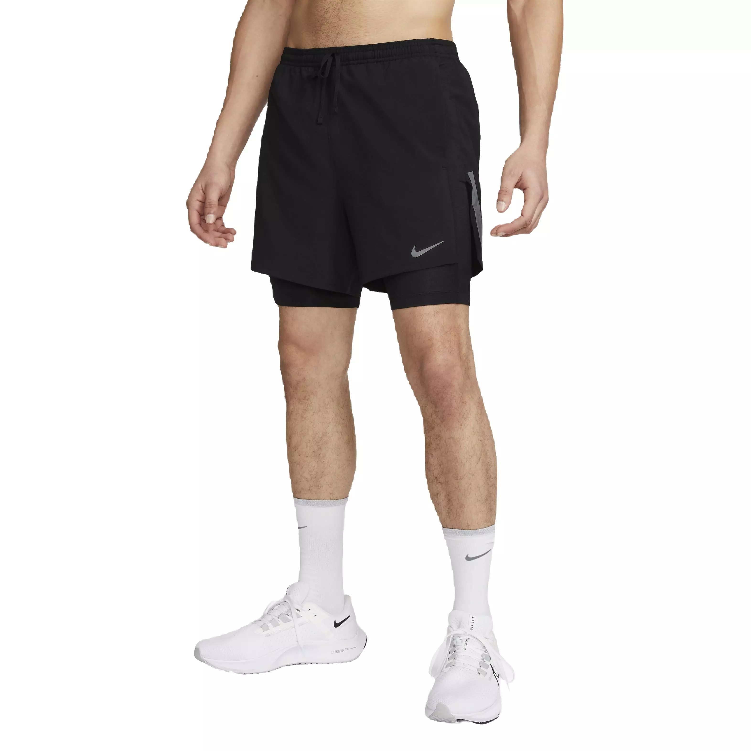 Nike Men's Run Division 8" Stride 2-in-1 Running Shorts - BLACK