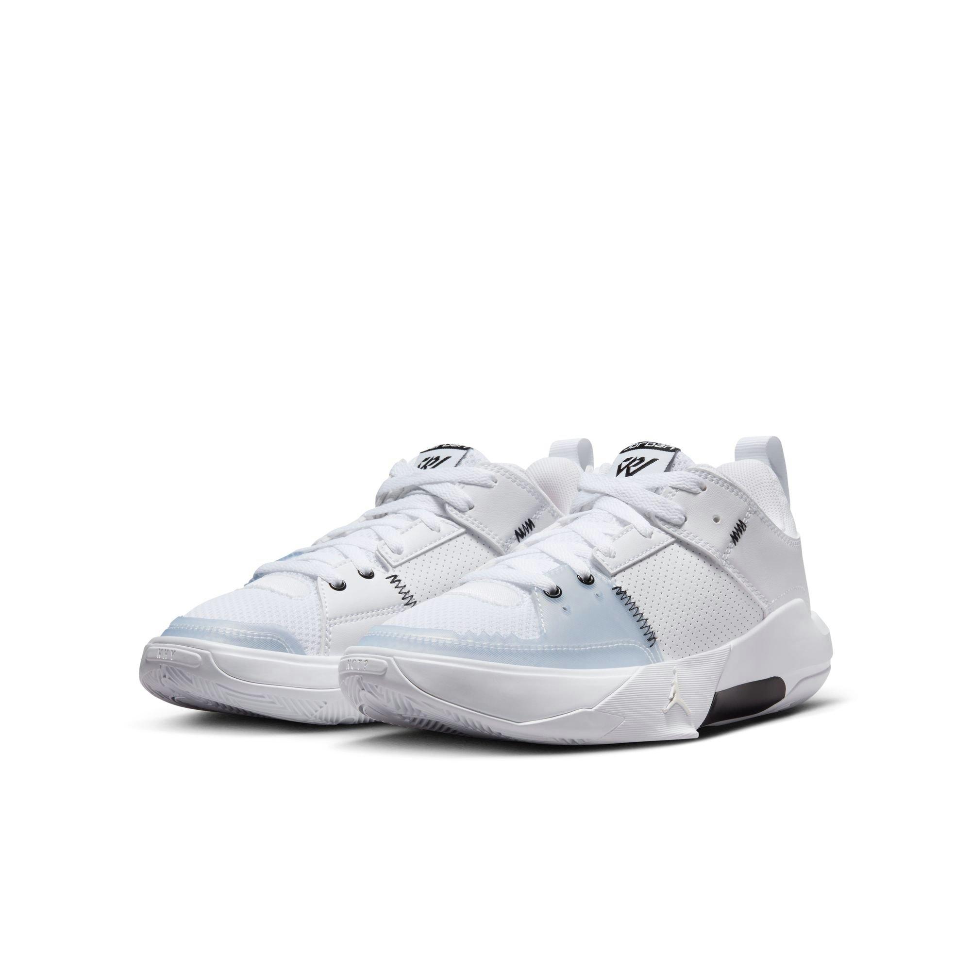 Jordan One Take 5 "White/Arctic Punch/Black" Grade School Boys' Shoe - WHITE/PUNCH/BLACK Thumbnail View 3