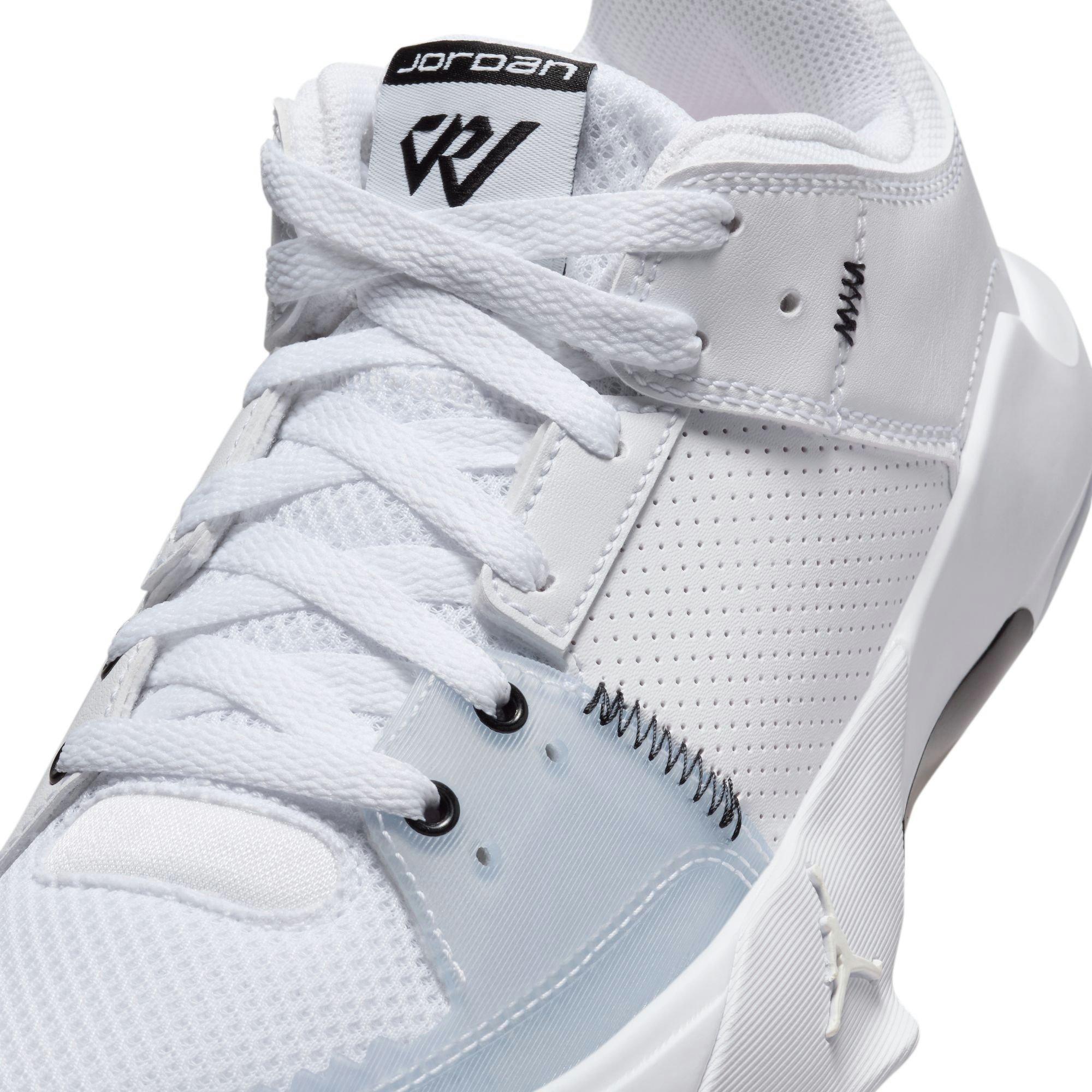 Jordan One Take 5 "White/Arctic Punch/Black" Grade School Boys' Shoe - WHITE/PUNCH/BLACK Thumbnail View 7