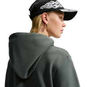 Nike Women's Studio Fleece Medium Weight Full-Zip Hooded Jacket - Green - GREEN