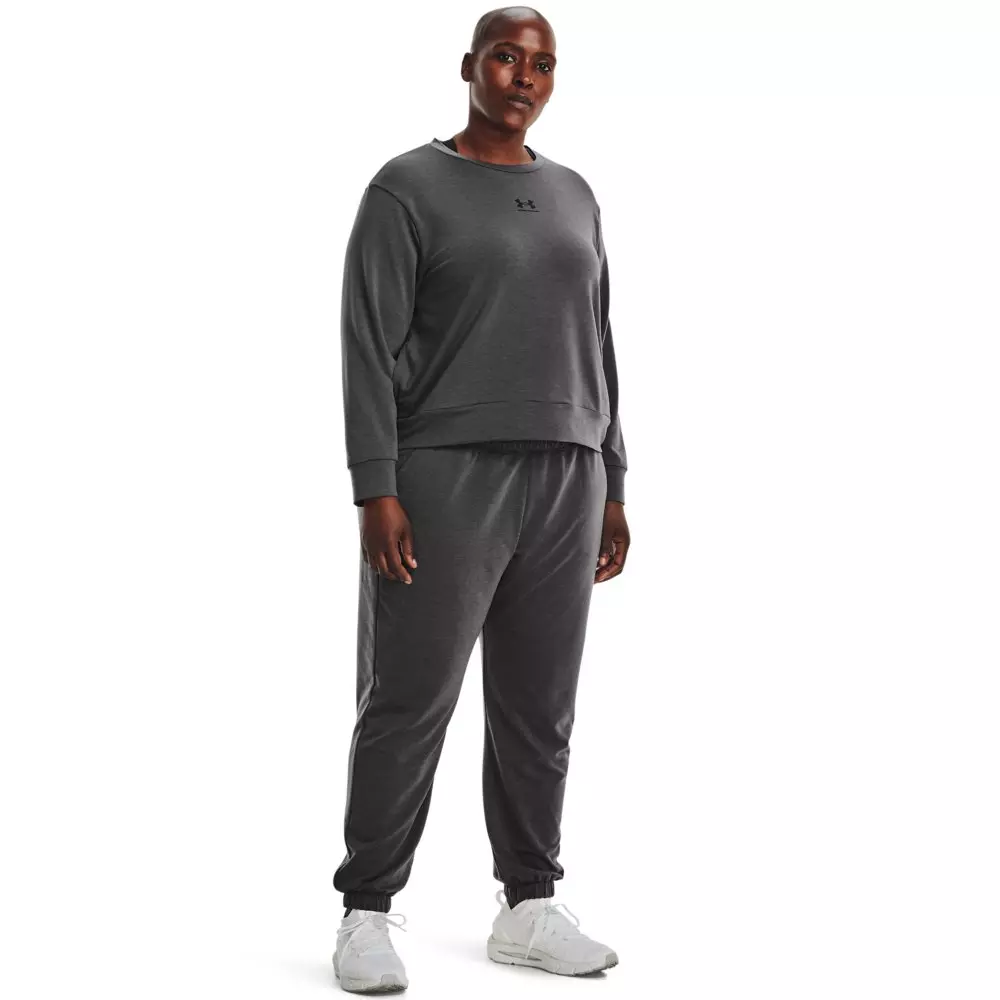 Under Armour Women's Rival Terry Joggers - Grey/Black - GREY/BLACK