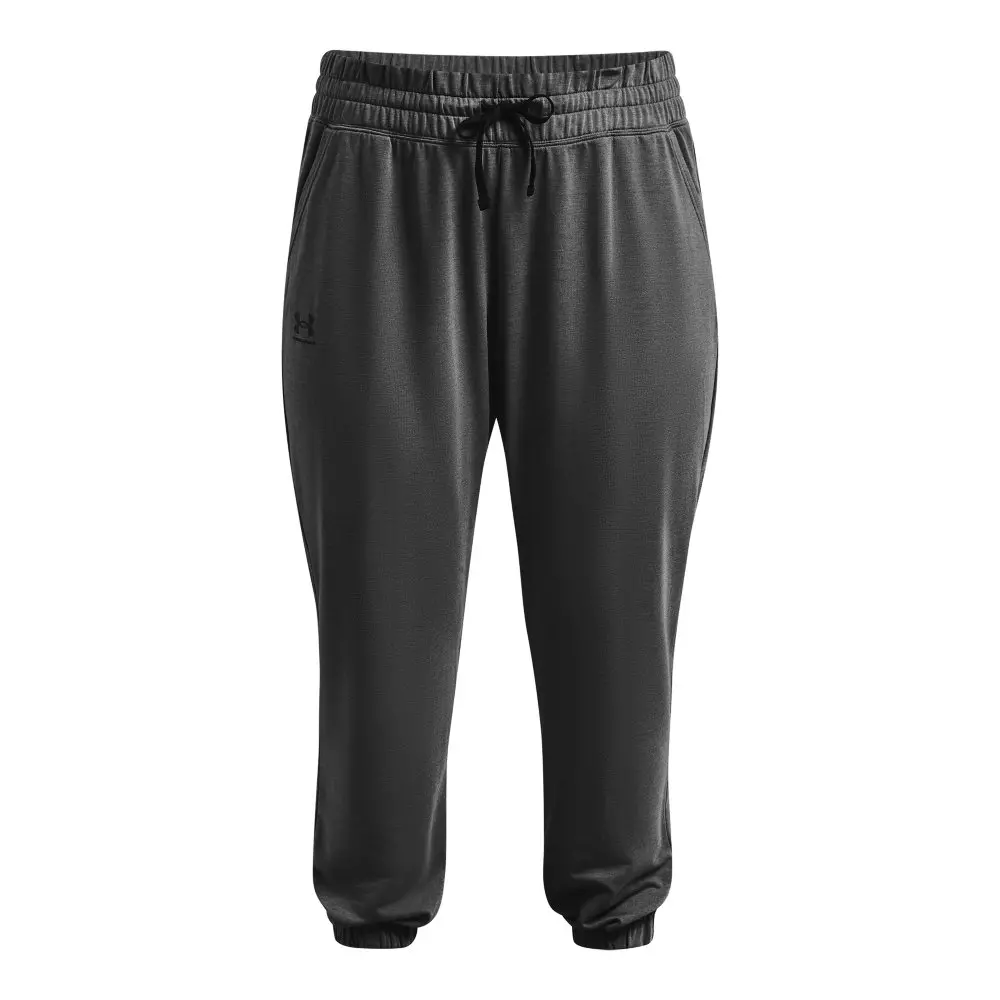 Under Armour Women's Rival Terry Joggers - Grey/Black - GREY/BLACK