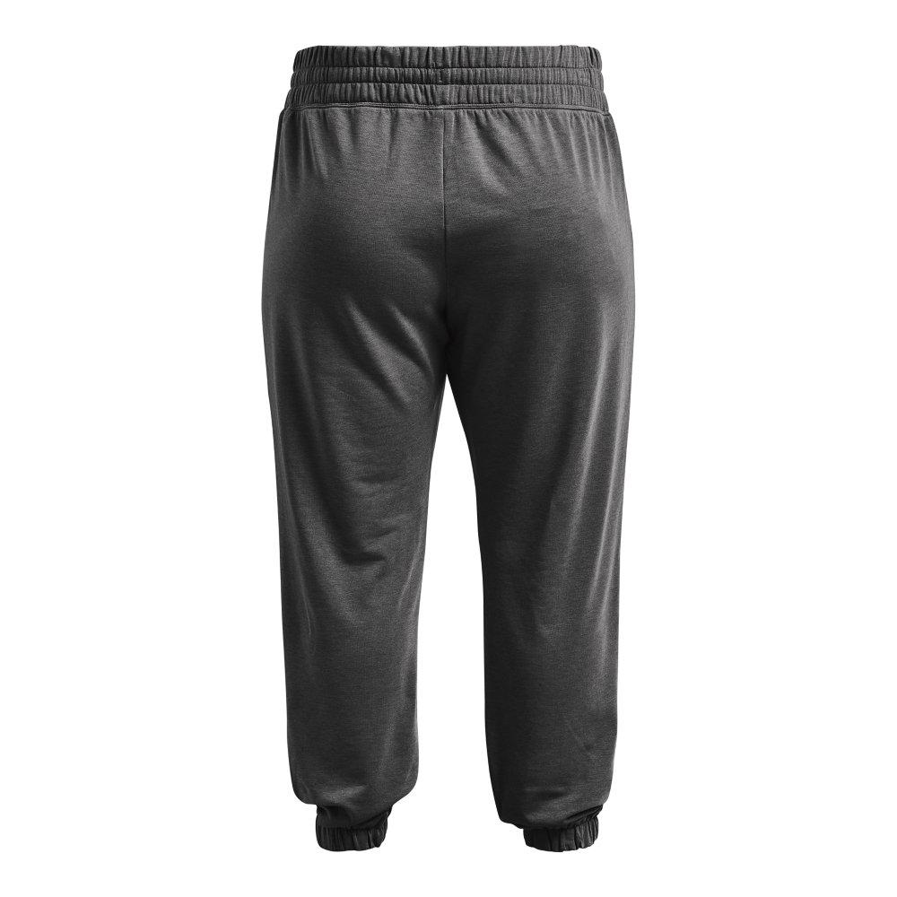 Under Armour Women's Rival Terry Joggers - Grey/Black - GREY/BLACK Thumbnail View 6