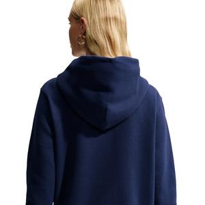 Nike Women's Studio Fleece Medium Weight Full-Zip Hooded Jacket - Navy - NAVY
