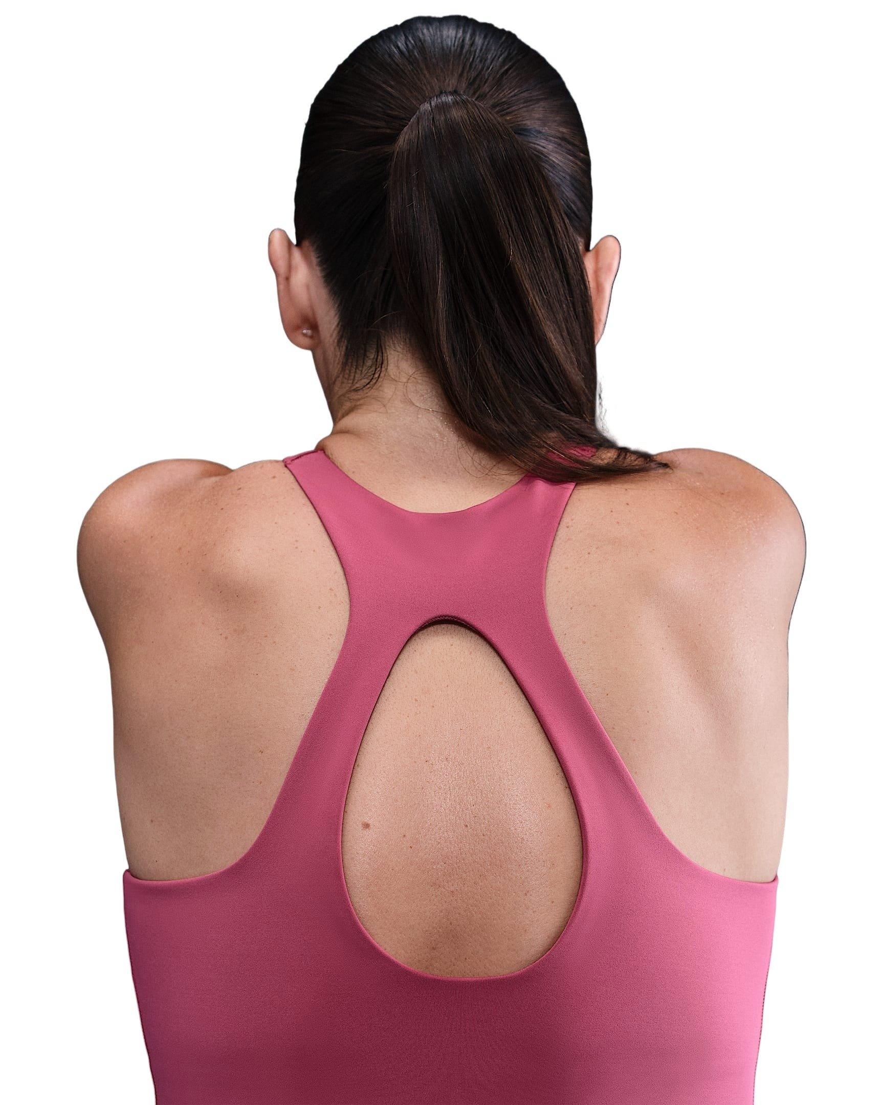 Nike Women's Universa Medium-Support Padded Sports Bra Tank -Beet Purple - BEET PURPLE Thumbnail View 2