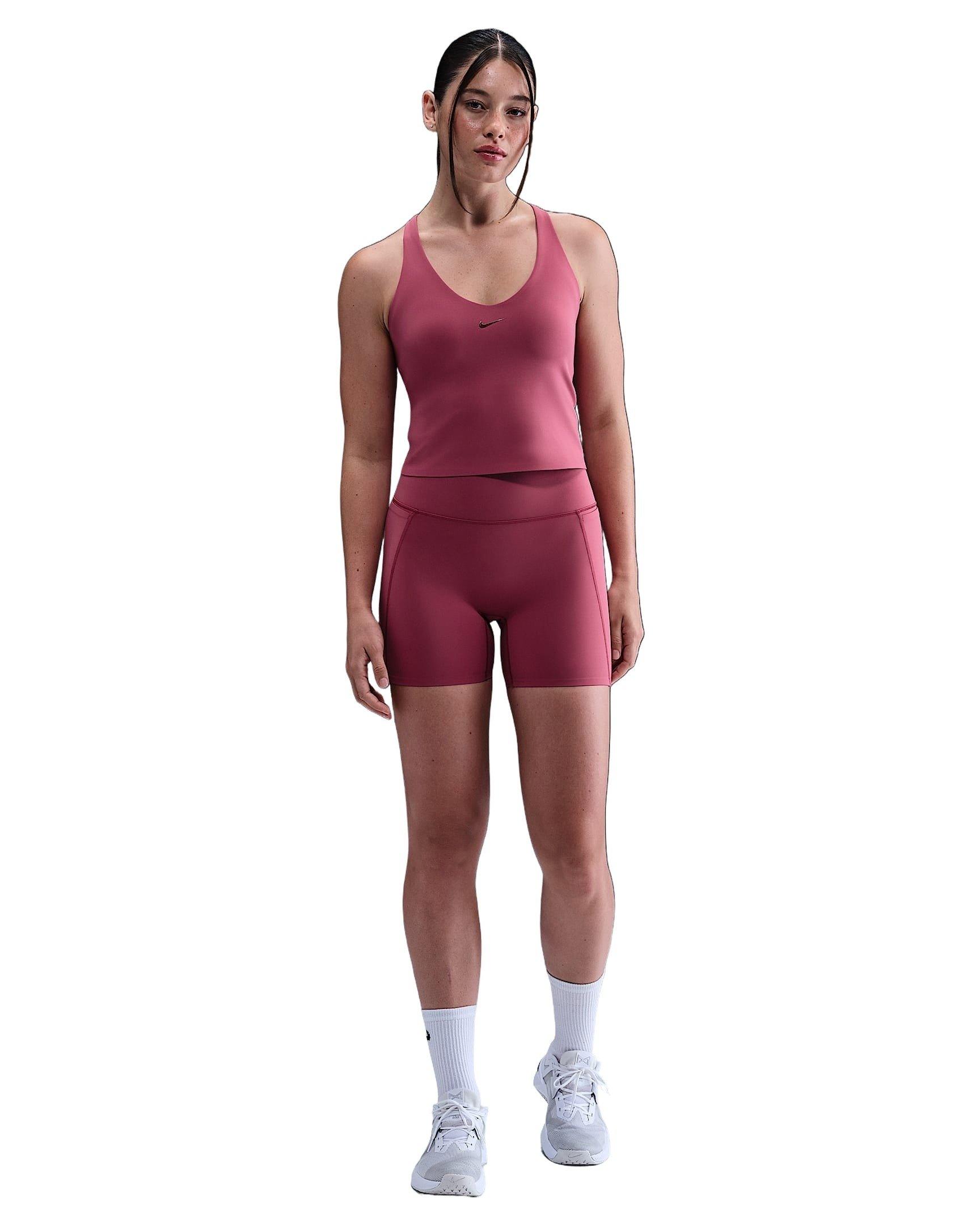 Nike Women's Universa Medium-Support Padded Sports Bra Tank -Beet Purple - BEET PURPLE Thumbnail View 4