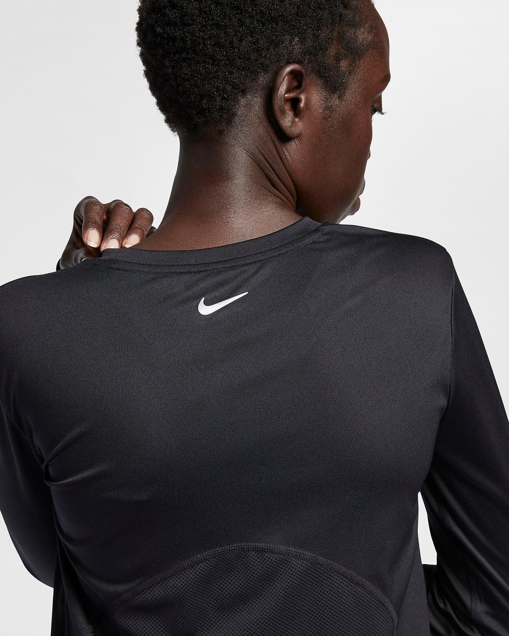 nike miler women's running top