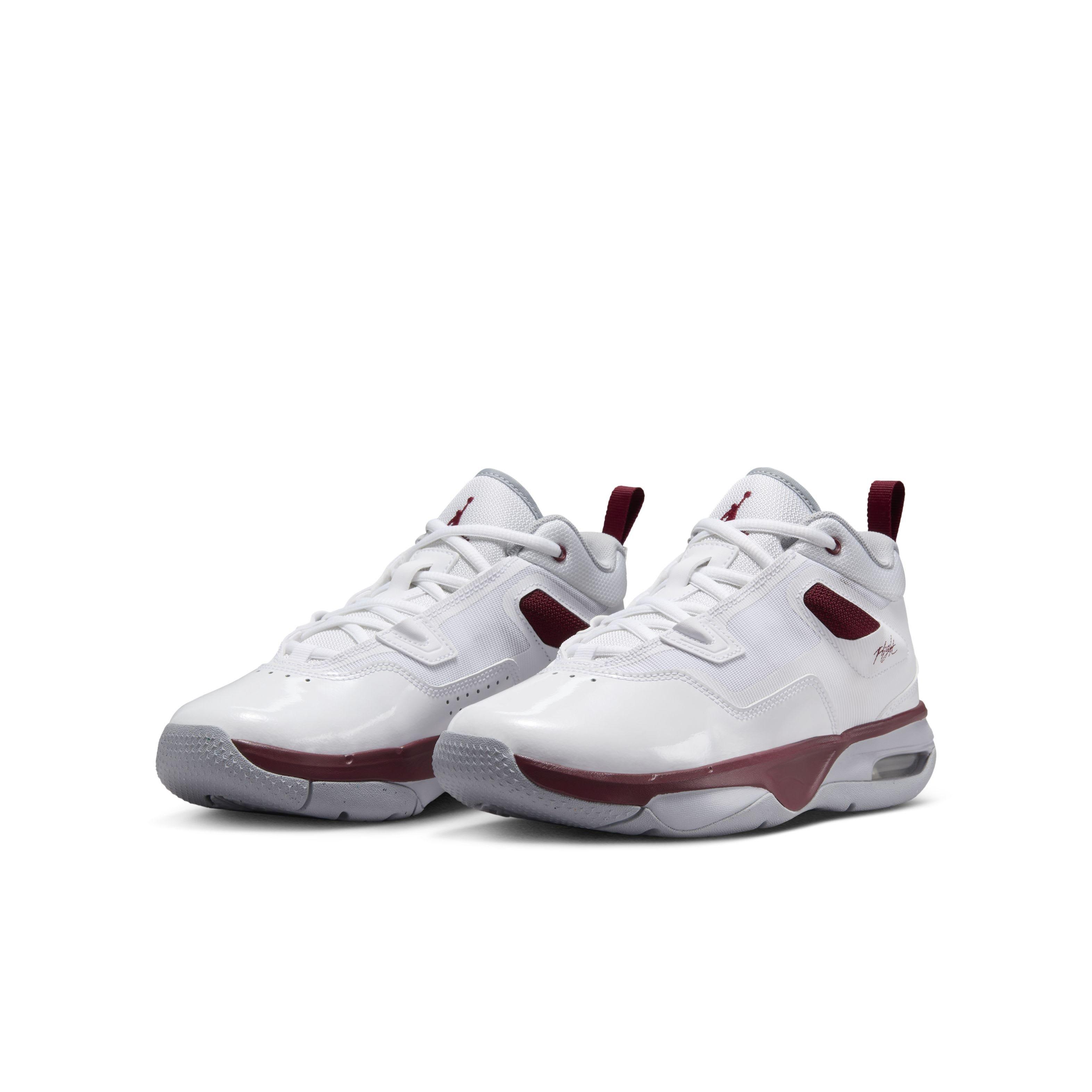 Jordan Stay Loyal 3 Grade School Boys' "White/Wolf Grey/Team Red" Shoe