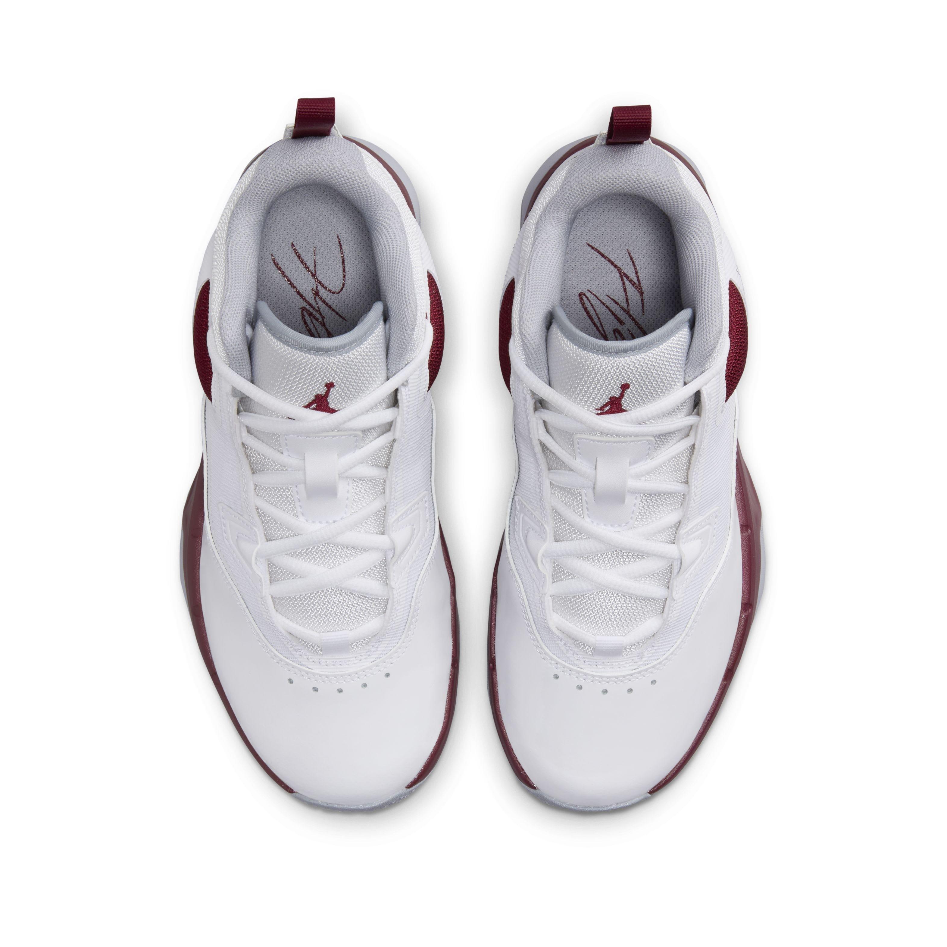 Jordan Stay Loyal 3 Grade School Boys' "White/Wolf Grey/Team Red" Shoe