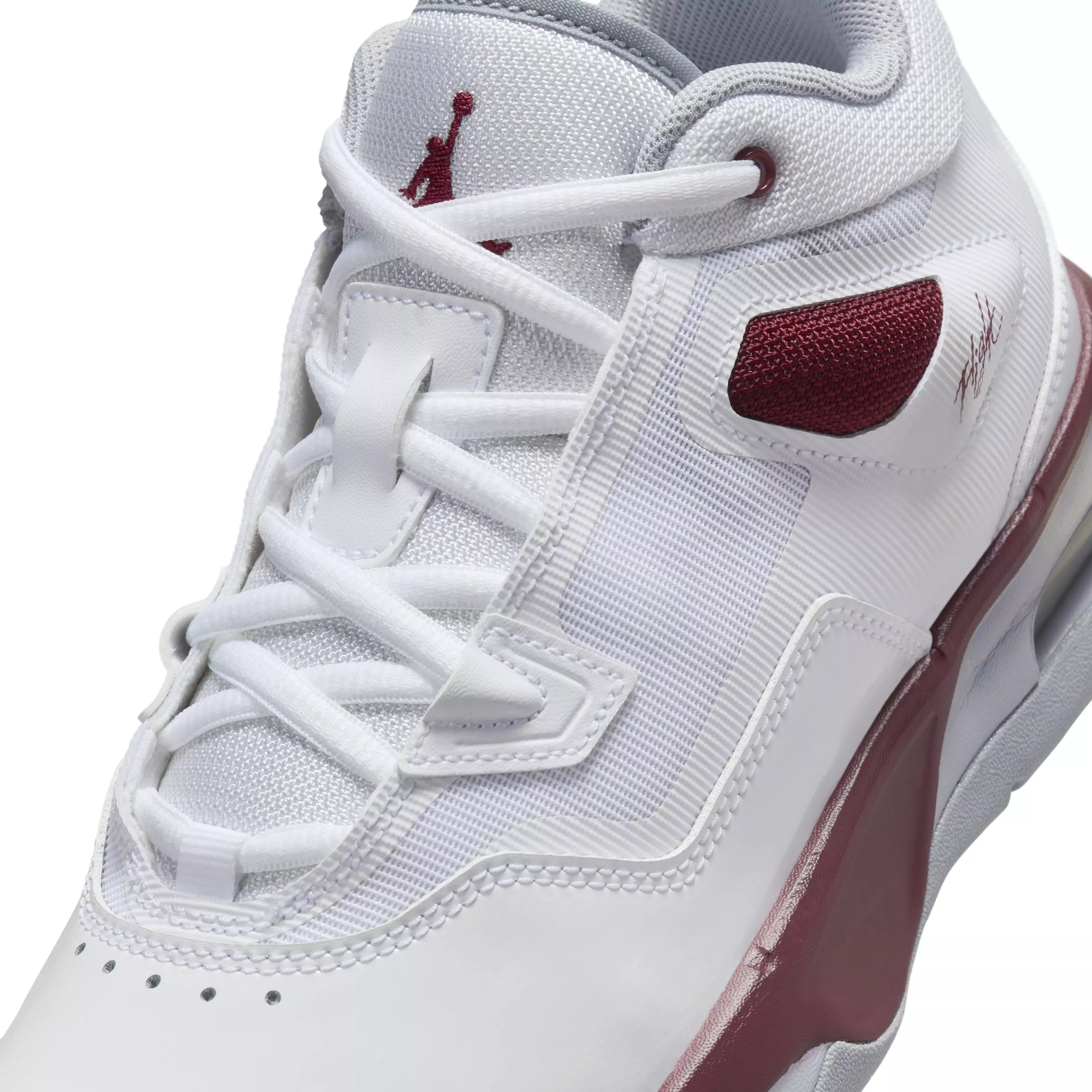 Jordan Stay Loyal 3 "White/Wolf Grey/Team Red" Grade School Boys' Shoe - WHITE/GREY/RED