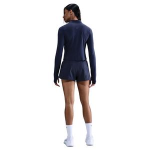 Nike One Women's Dri-FIT Mid-Rise 3" Brief-Lined Shorts -Navy