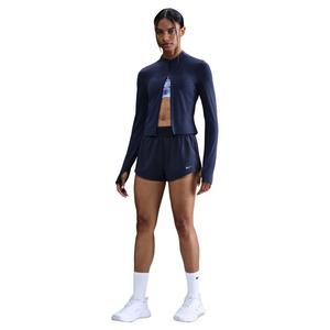 Nike One Women's Dri-FIT Mid-Rise 3" Brief-Lined Shorts -Navy