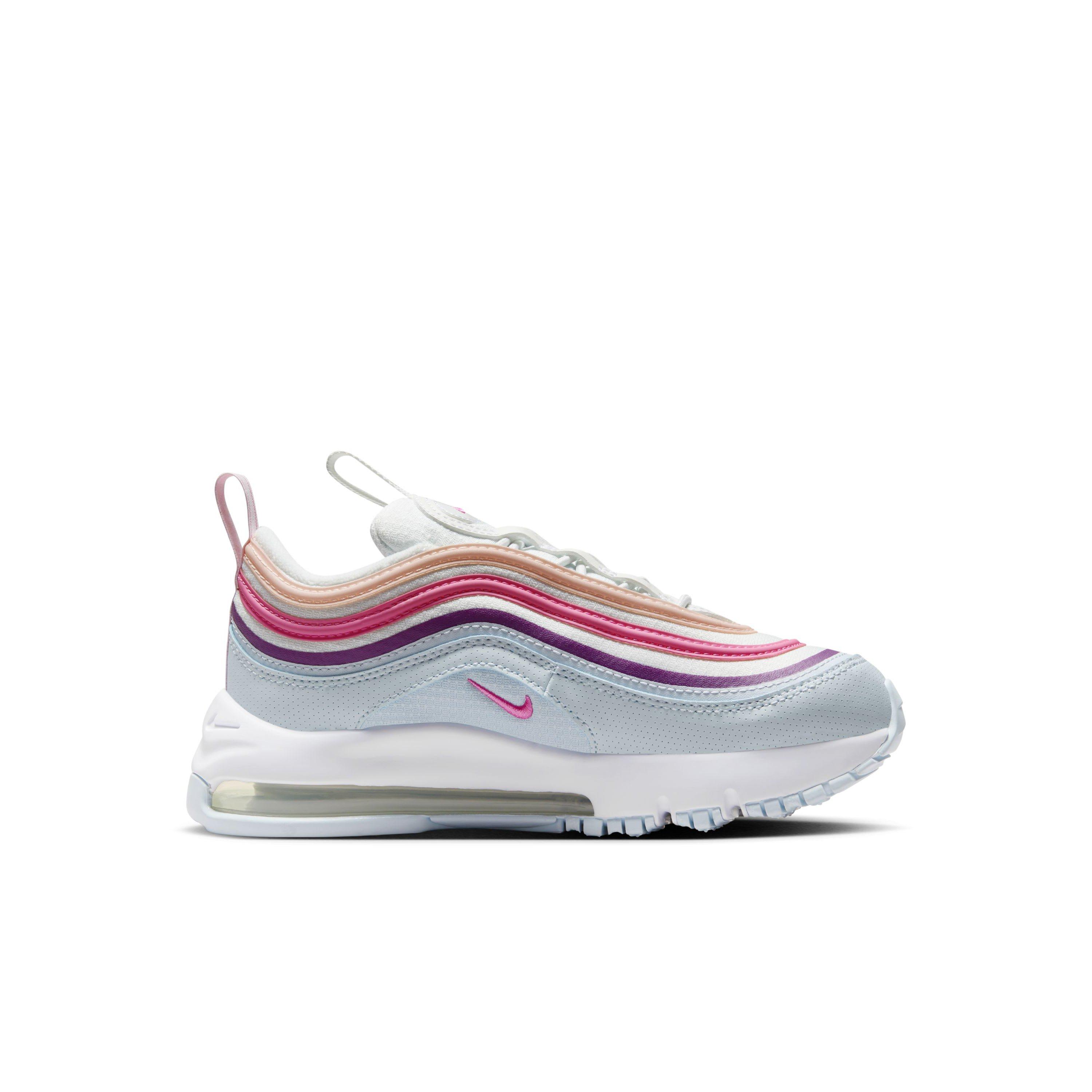 Nike Air Max 97 "Summit White/Blue Tint/Viotech/Pinksicle" Preschool Girls' Shoe - WHITE/BLUE/VIOTECH/PINKSICLE Thumbnail View 1