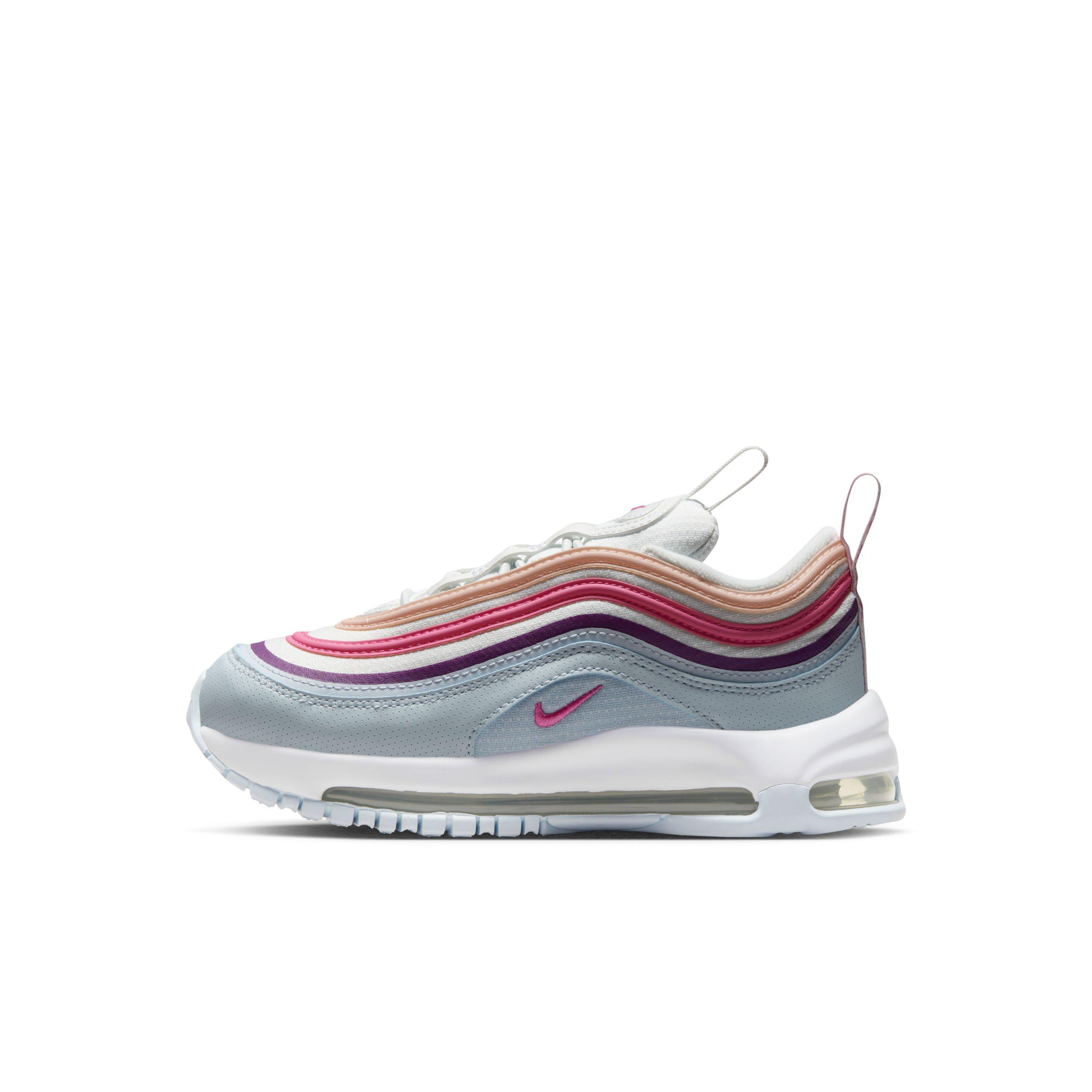 Nike Air Max 97 "Summit White/Blue Tint/Viotech/Pinksicle" Preschool Girls' Shoe - WHITE/BLUE/VIOTECH/PINKSICLE Thumbnail View 2