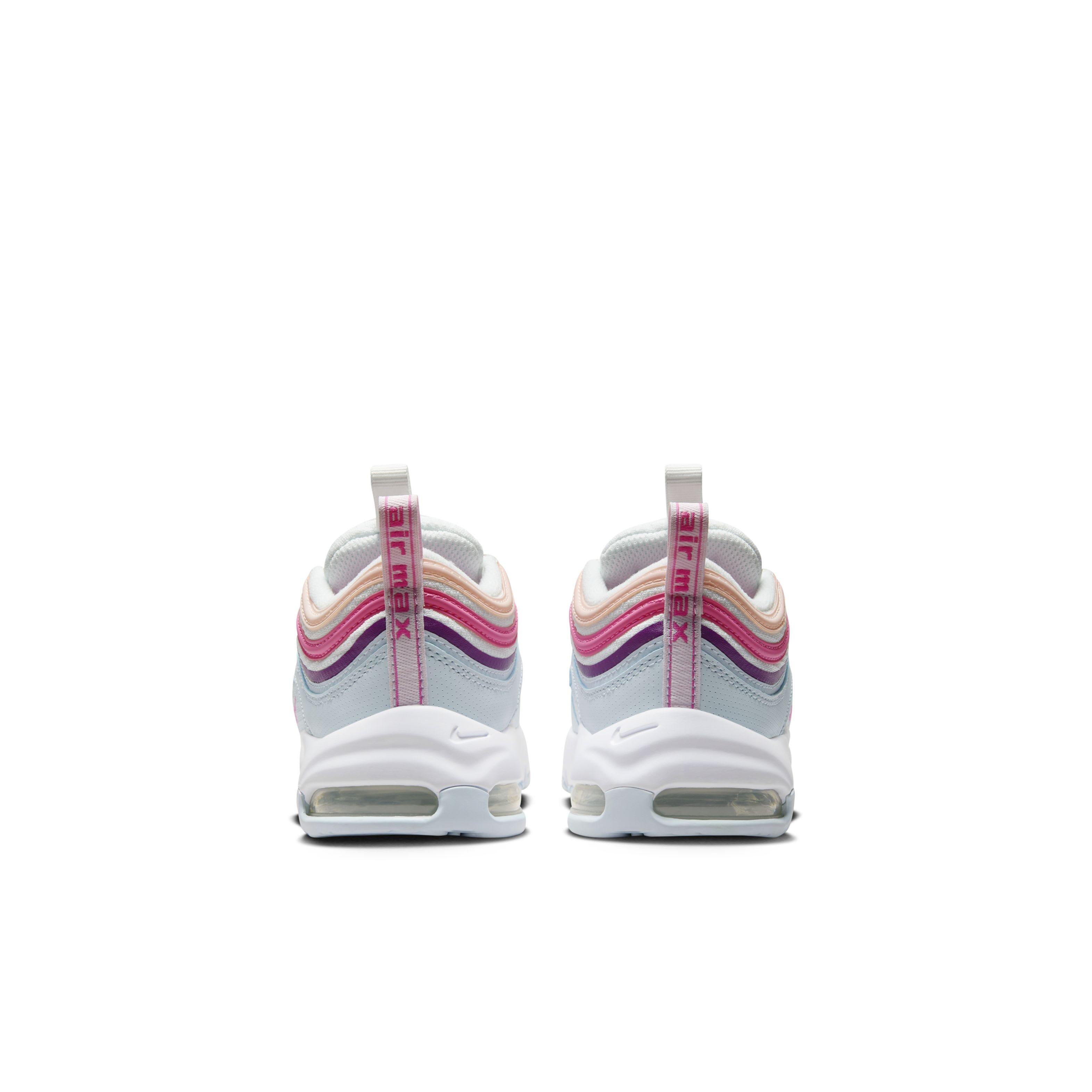 Nike Air Max 97 "Summit White/Blue Tint/Viotech/Pinksicle" Preschool Girls' Shoe - WHITE/BLUE/VIOTECH/PINKSICLE Thumbnail View 5