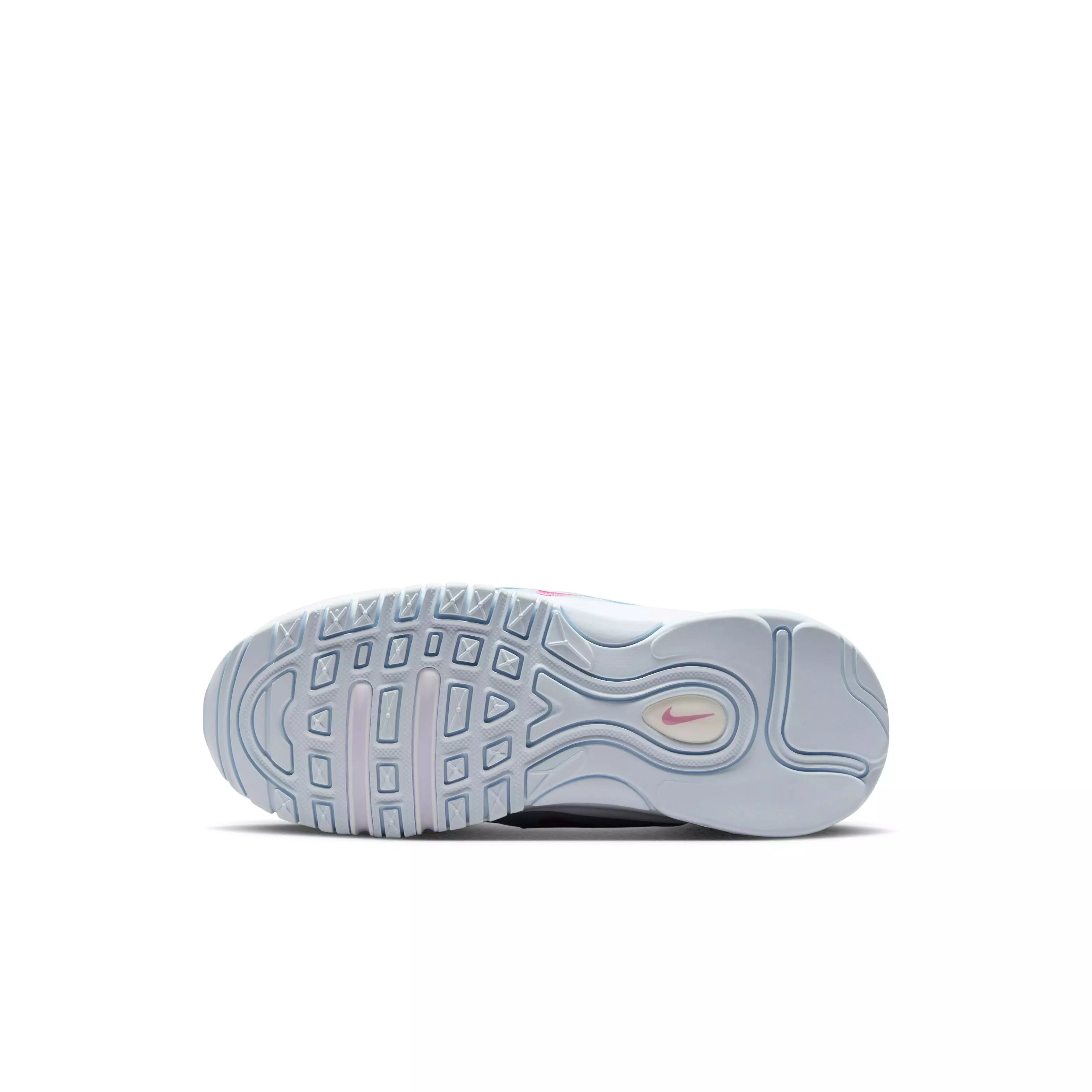 Nike Air Max 97 "Summit White/Blue Tint/Viotech/Pinksicle" Preschool Girls' Shoe - WHITE/BLUE/VIOTECH/PINKSICLE