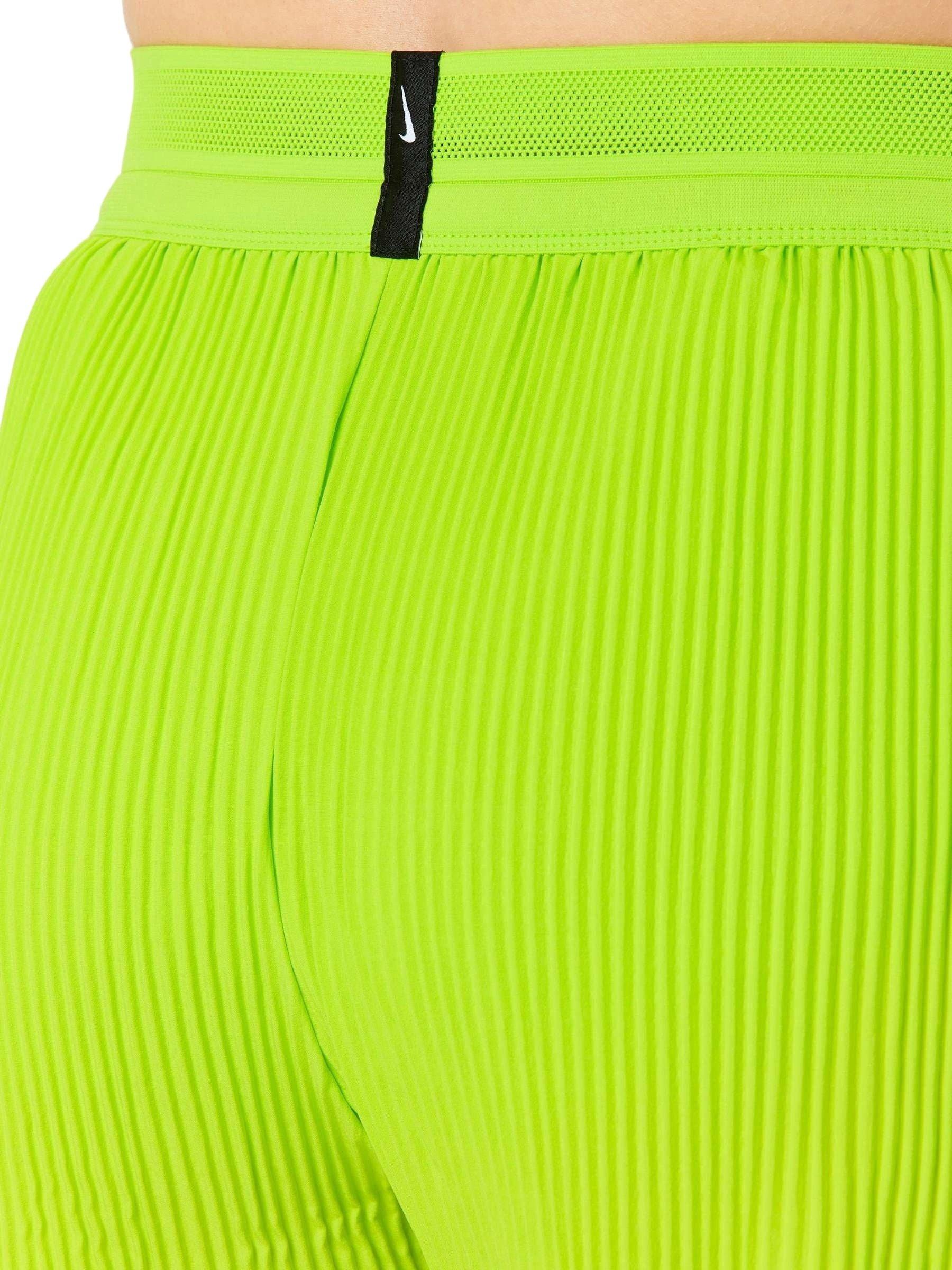 Nike Women's AeroSwift Dri-FIT ADV Mid-Rise 3" Brief-Lined Running Shorts - Cyber Green - CYBER GREEN Thumbnail View 4