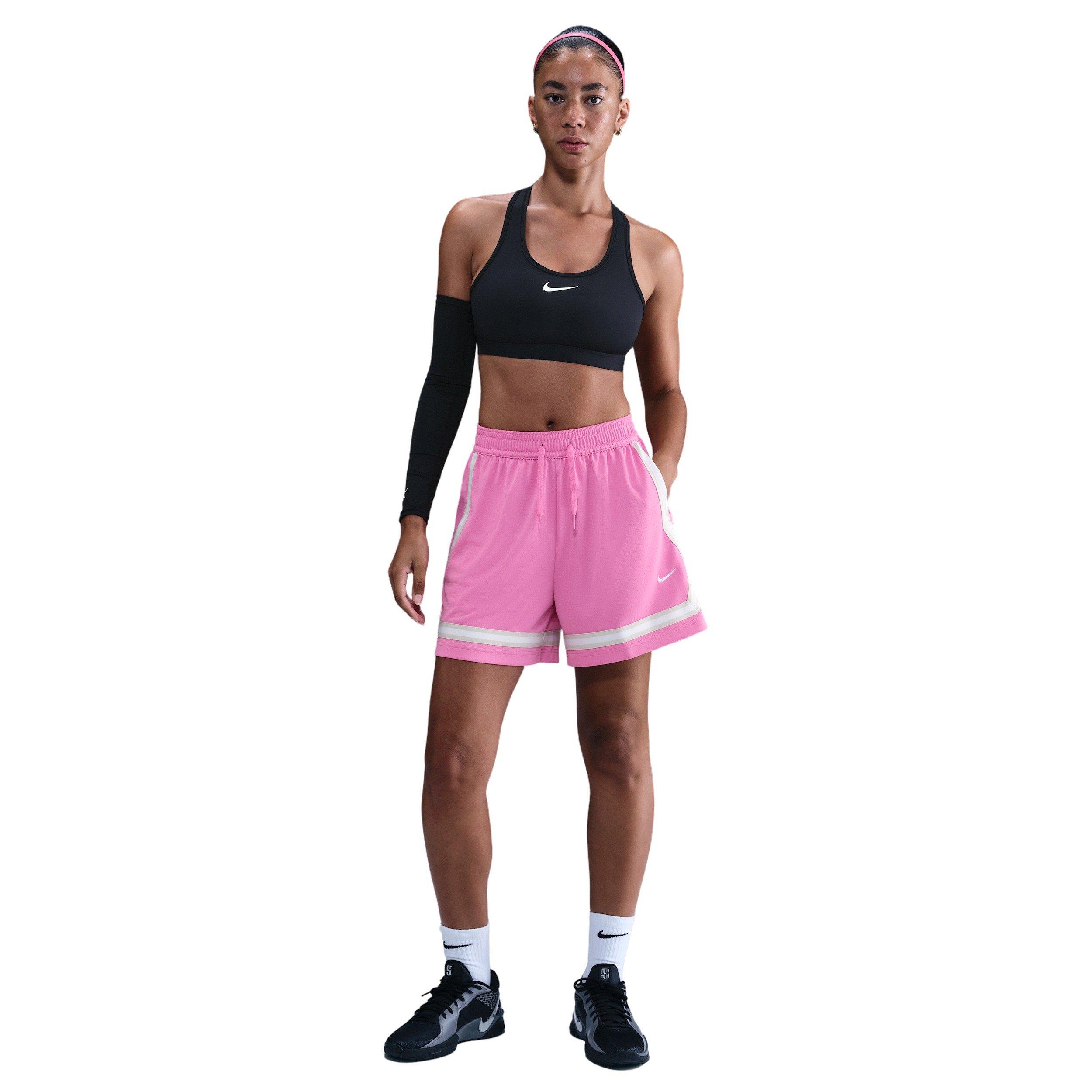 Nike Women's Crossover Dri-FIT 5" Basketball Shorts -Pink - PINK Thumbnail View 3