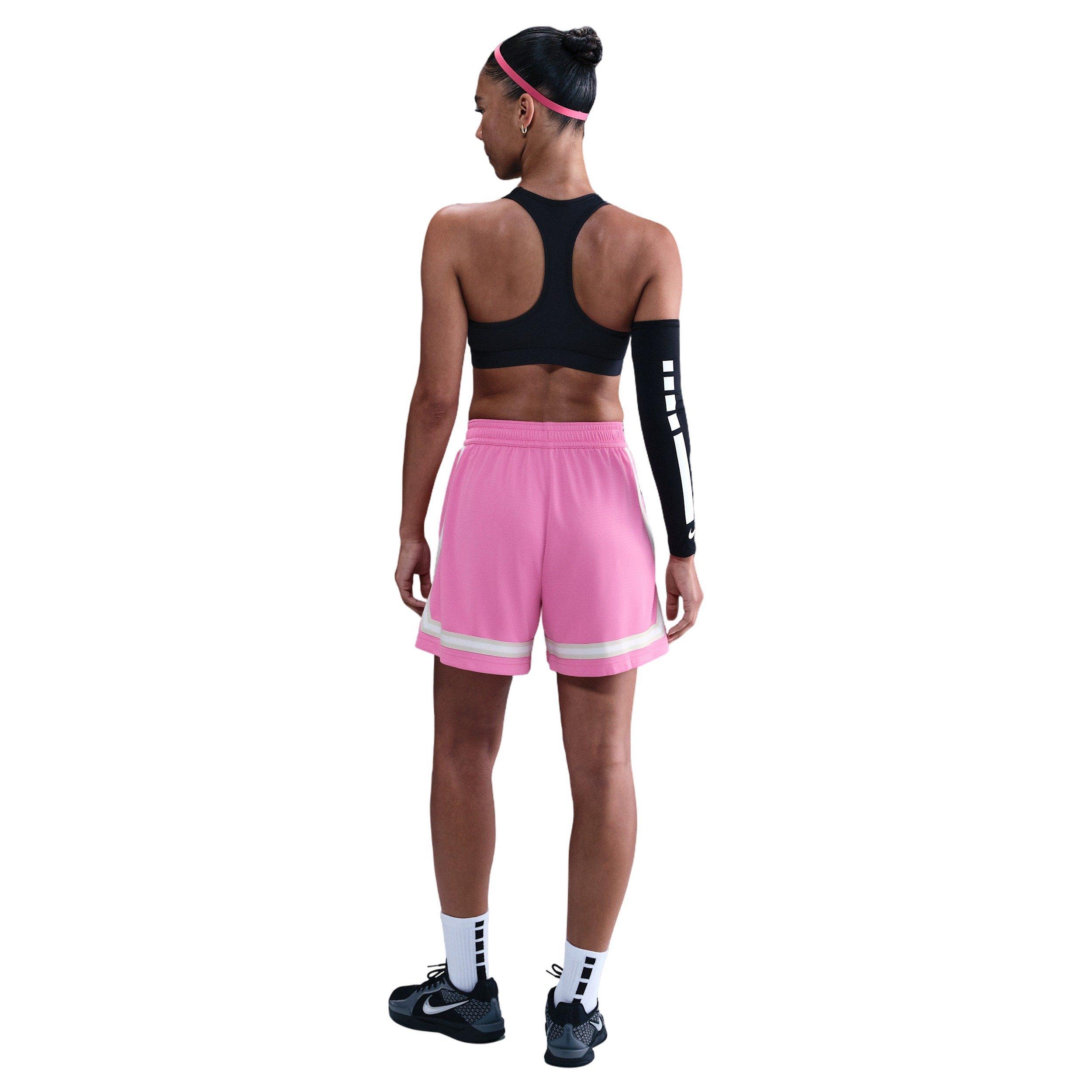 Nike Women's Crossover Dri-FIT 5" Basketball Shorts -Pink - PINK Thumbnail View 4