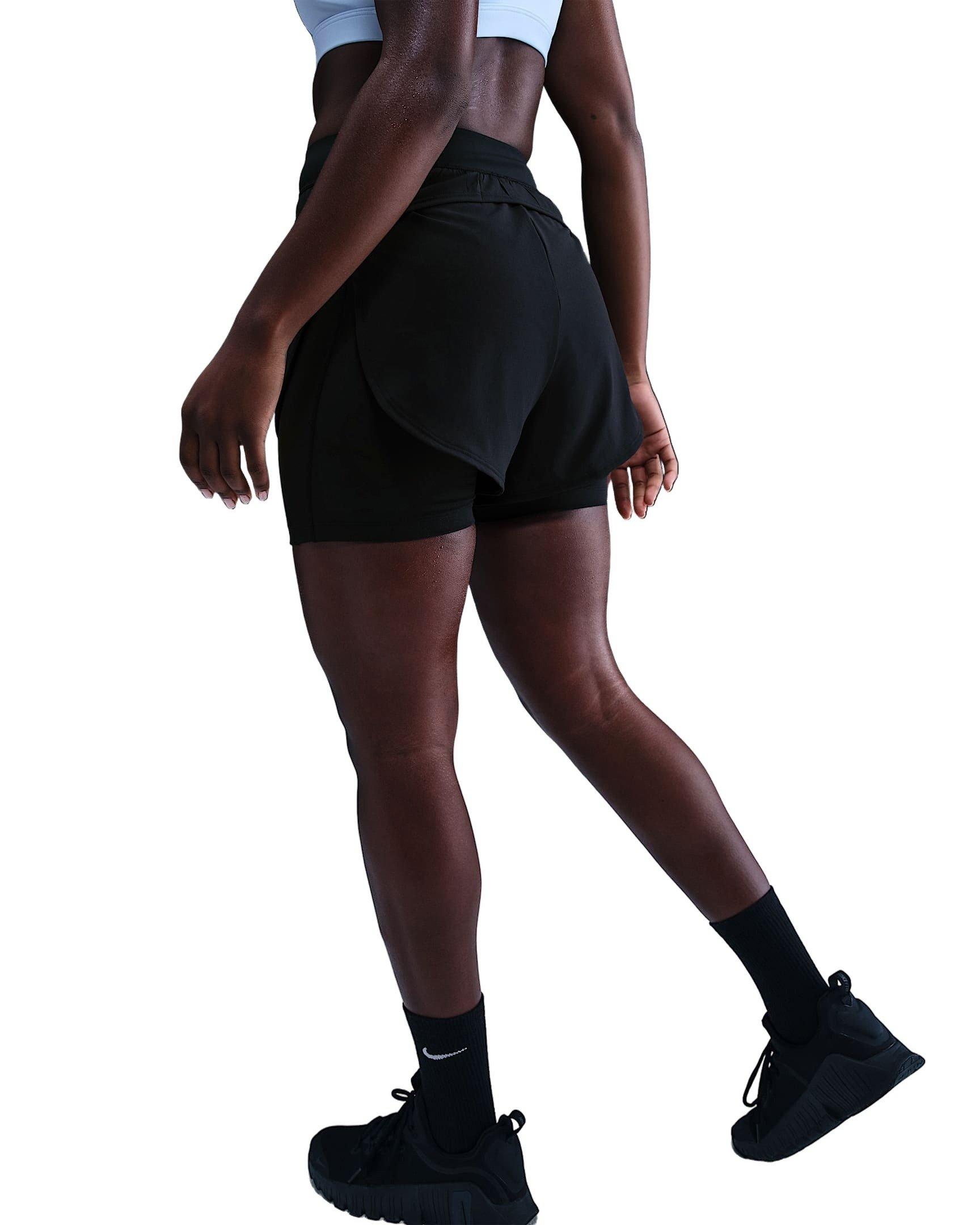 Nike Women's Universa 2-in-1 5" Shorts - Black - BLACK Thumbnail View 2