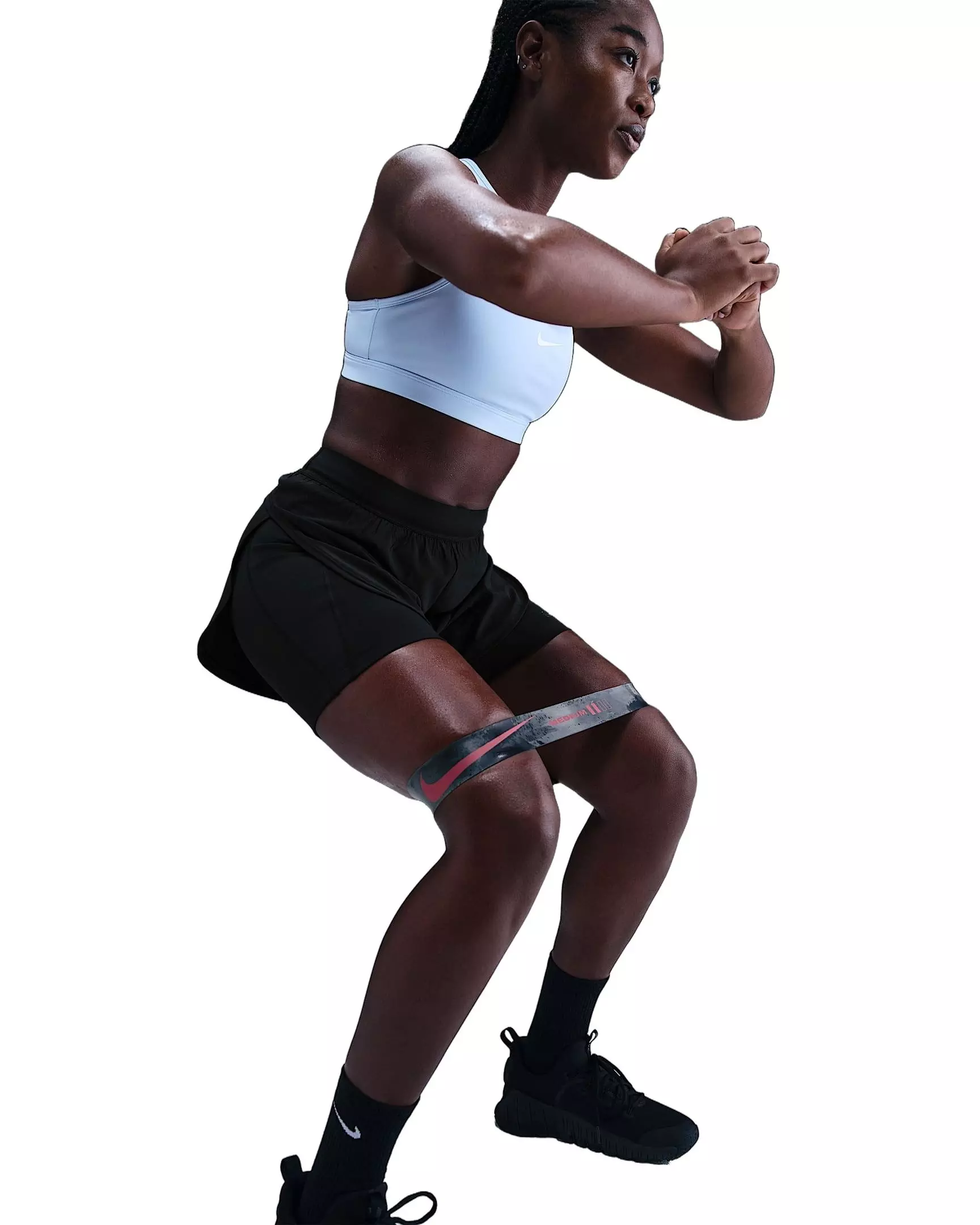 Nike Women's Universa 2-in-1 5" Shorts - Black - BLACK