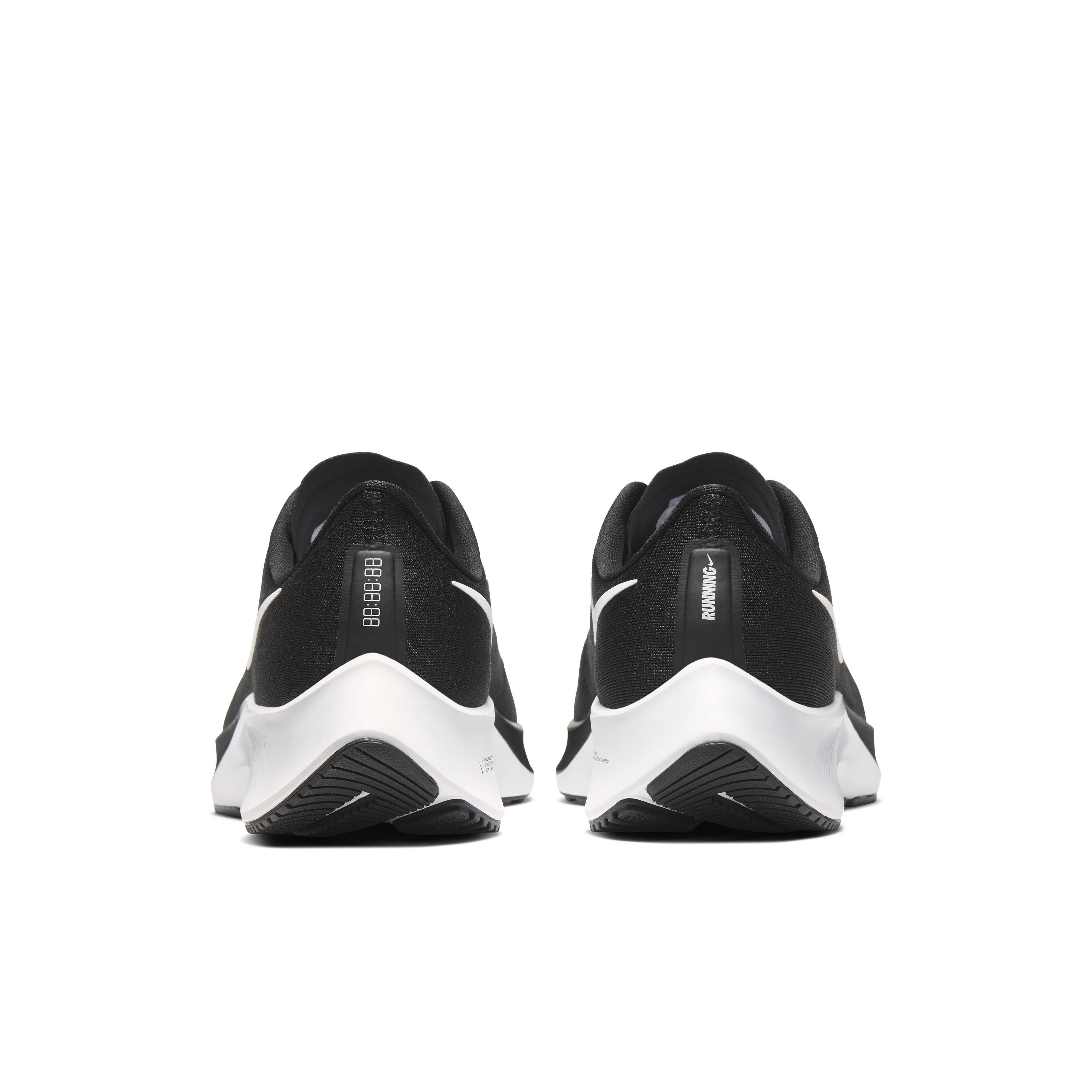 Nike Air Zoom Pegasus 37 "Black/White" Men's Running Shoe-Extra Wide - BLACK/WHITE Thumbnail View 4