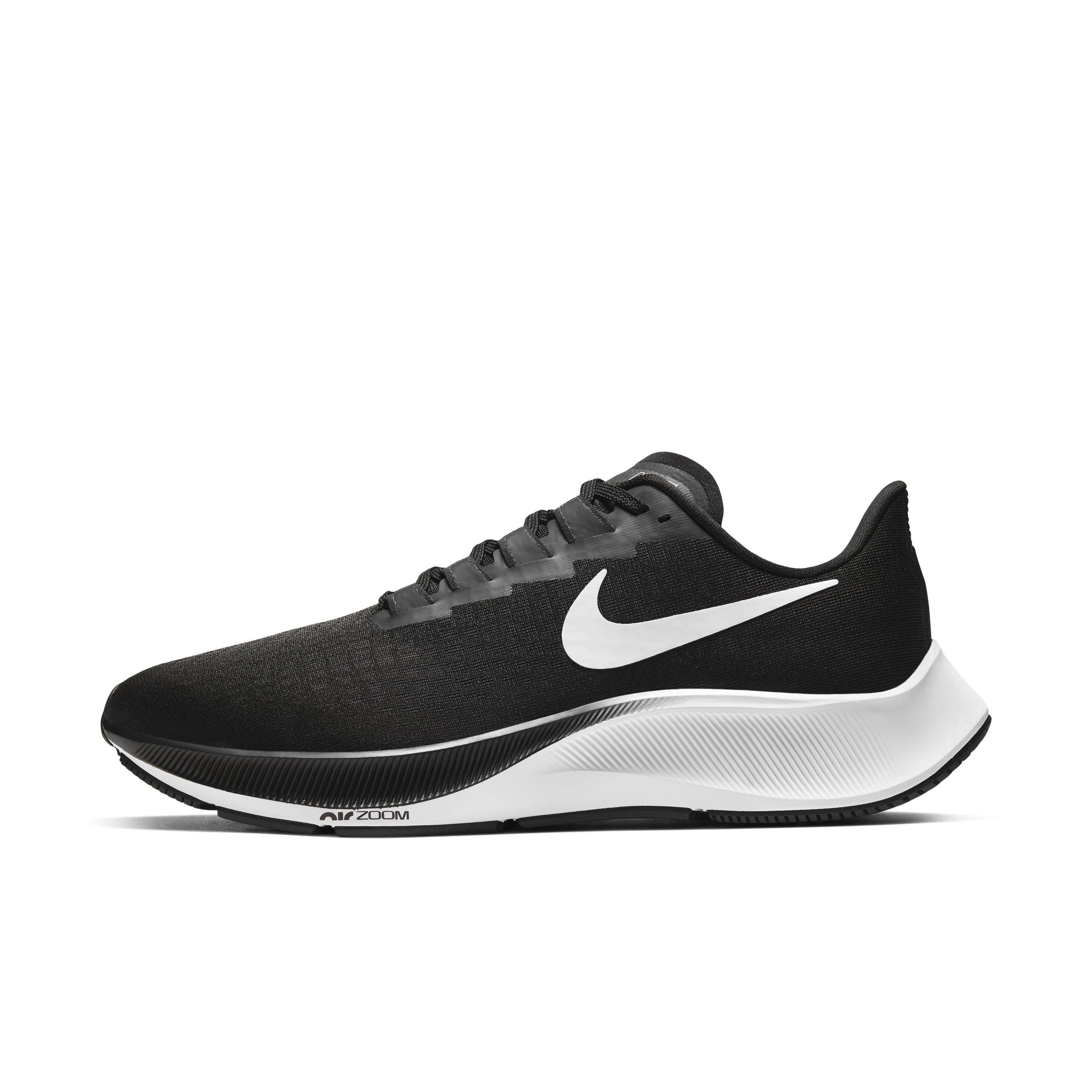 Nike Air Zoom Pegasus 37 "Black/White" Men's Running Shoe-Extra Wide - BLACK/WHITE Thumbnail View 3