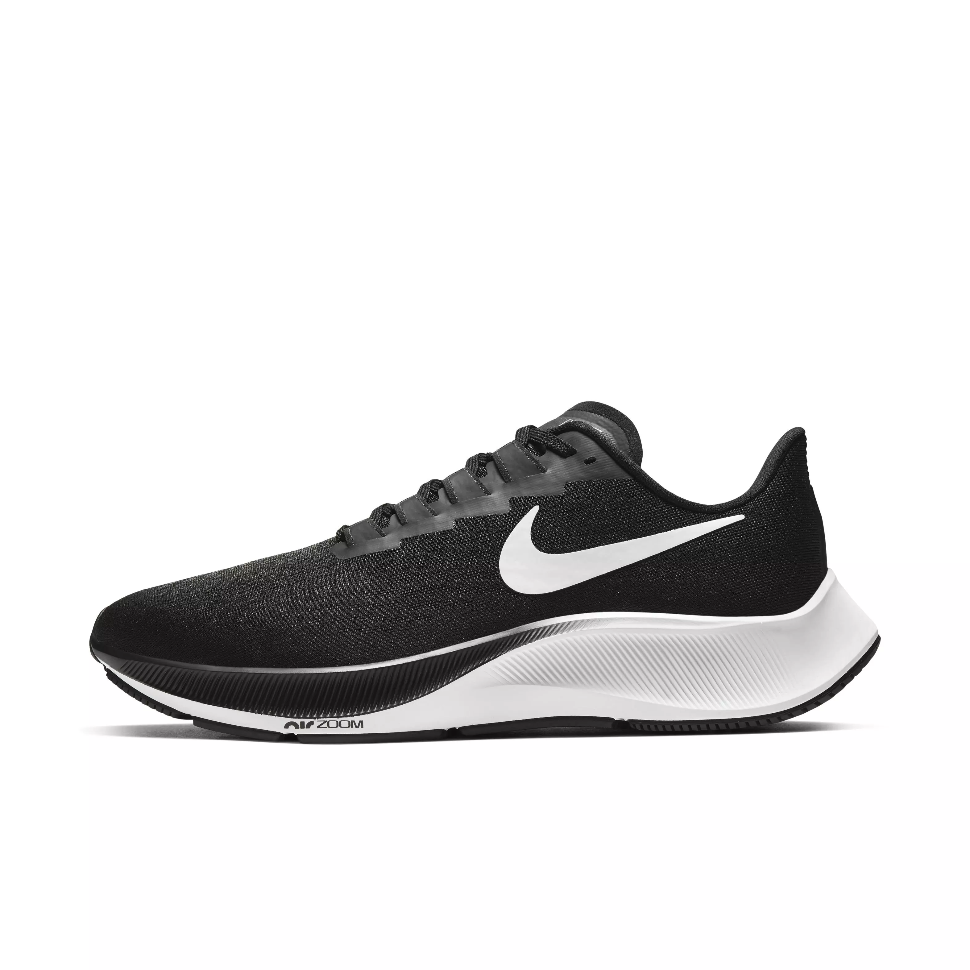Nike Air Zoom Pegasus 37 "Black/White" Men's Running Shoe-Extra Wide - BLACK/WHITE
