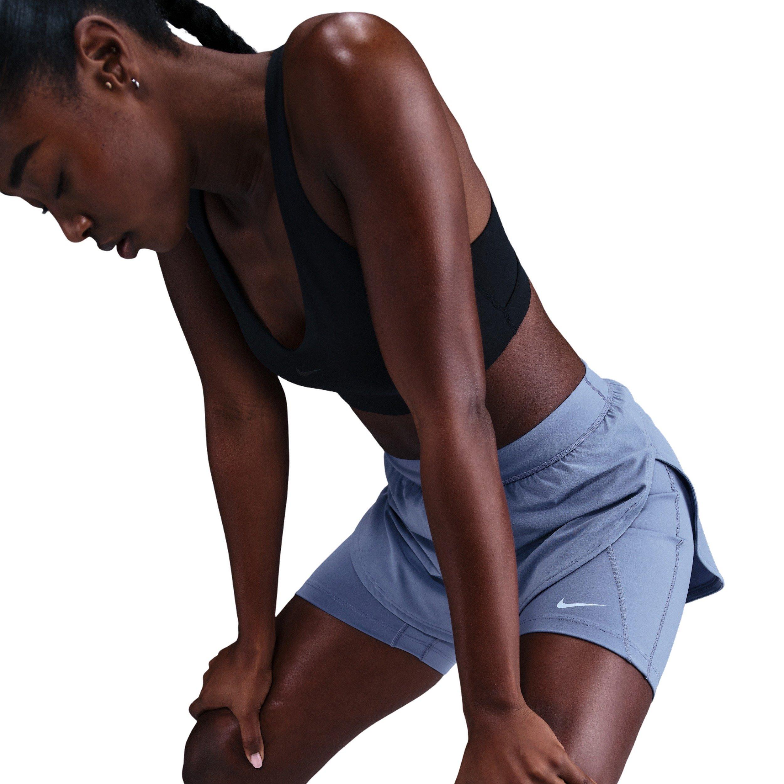 Nike Women's Universa Dri-FIT 2-in-1 Shorts -Indigo - INDIGO Thumbnail View 5