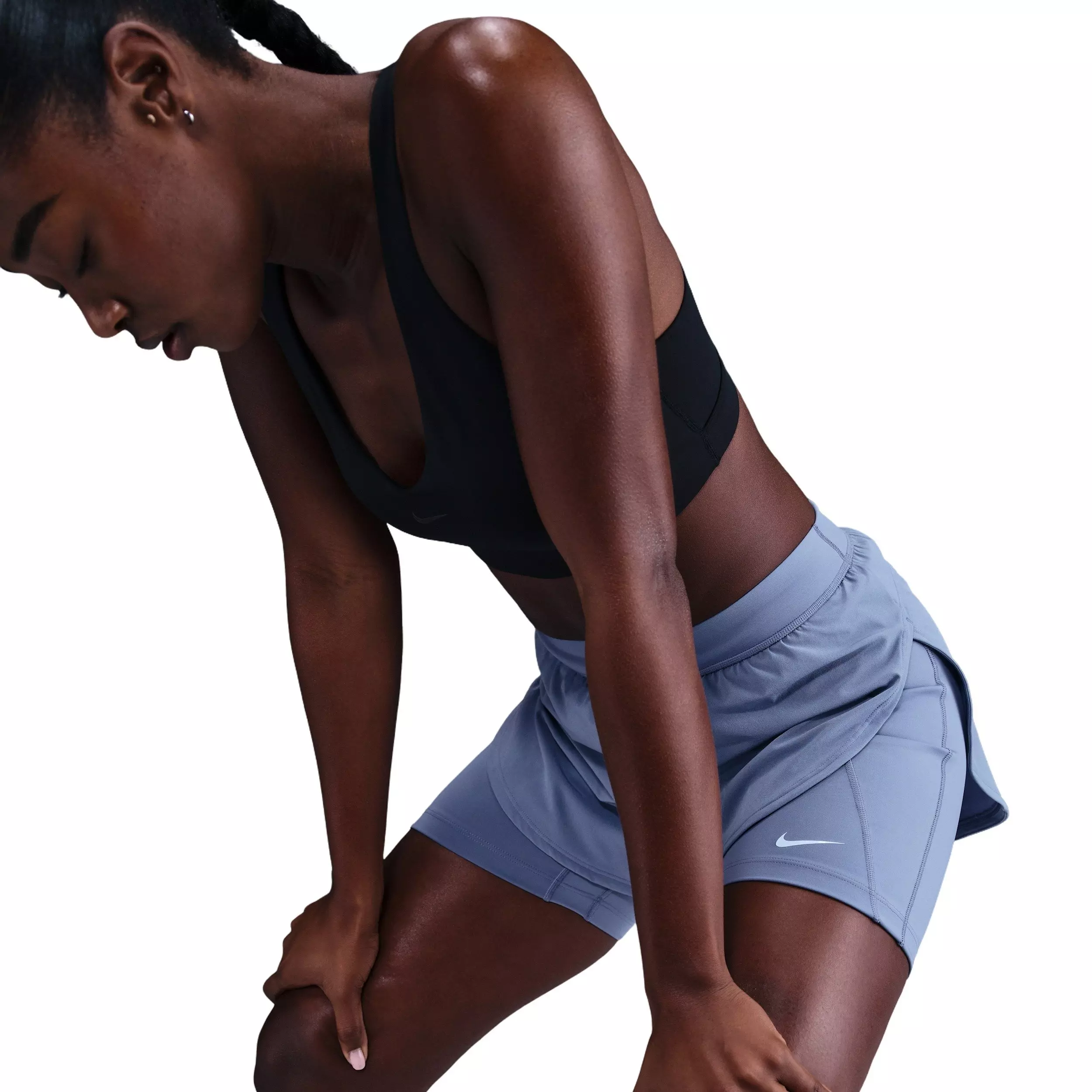 Nike Women's Universa Dri-FIT 2-in-1 Shorts -Indigo - INDIGO