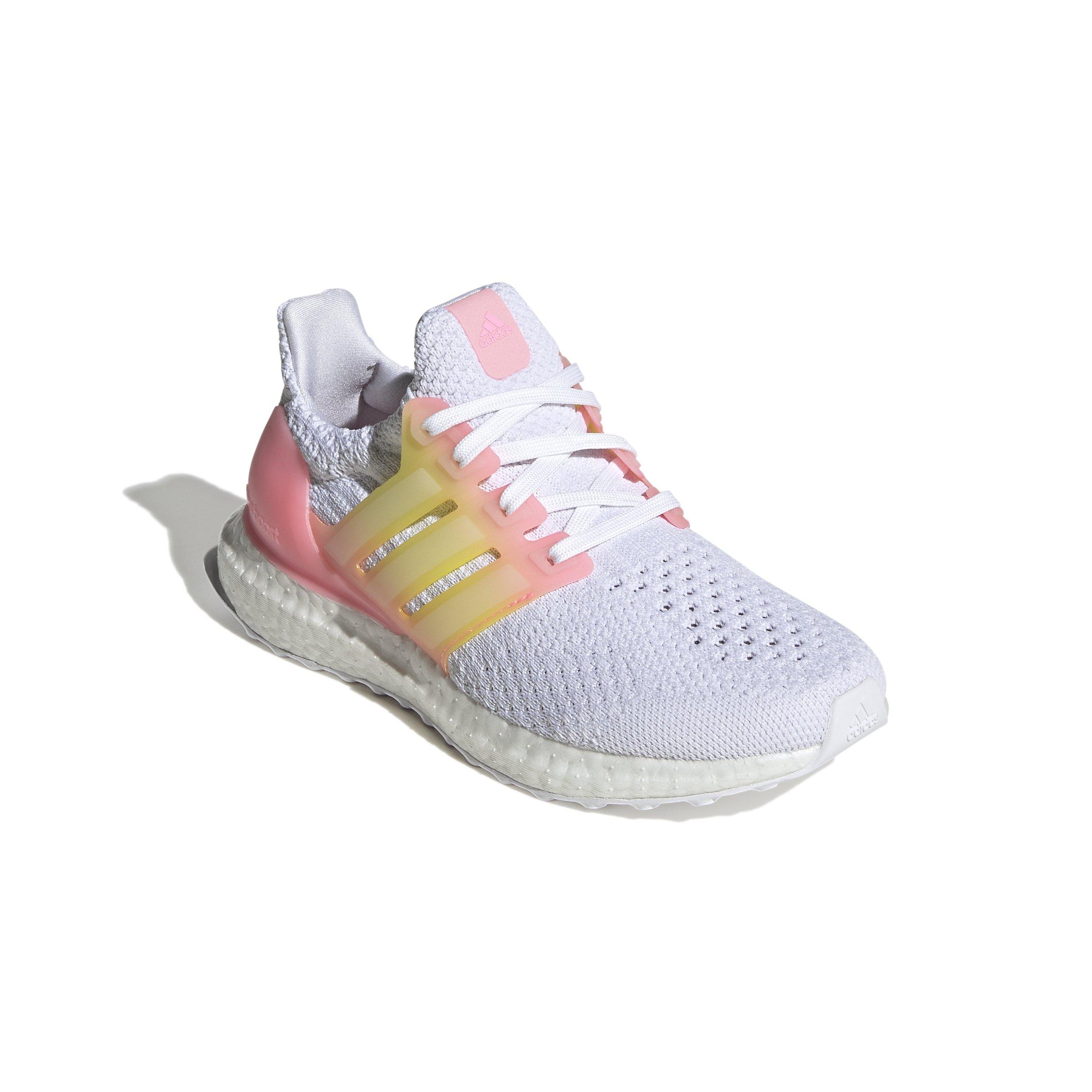 adidas Ultraboost 5.0 DNA "Ftwr White/Ftwr White/Beam Pink" Grade School  Girls' Shoe