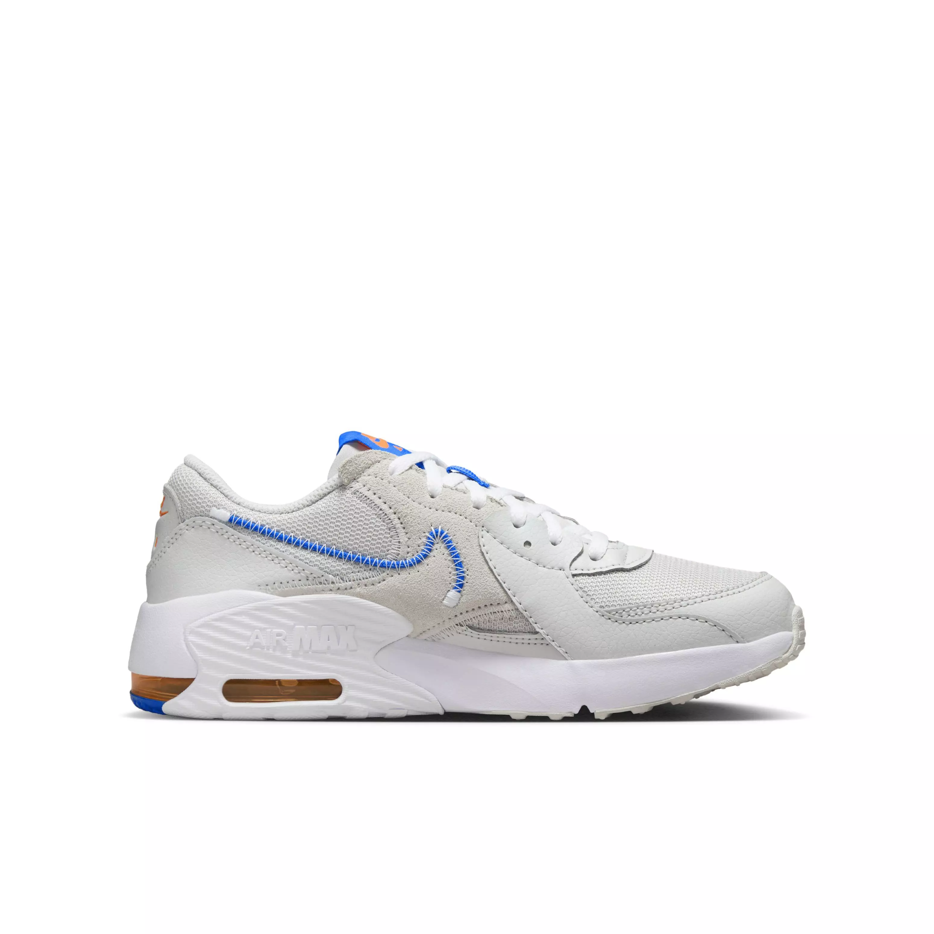 Nike Air Max Excee "Photon Dust/Total Orange/White/Photo Blue" Grade School Boys' Shoe - DUST/ORANGE/WHITE/BLUE