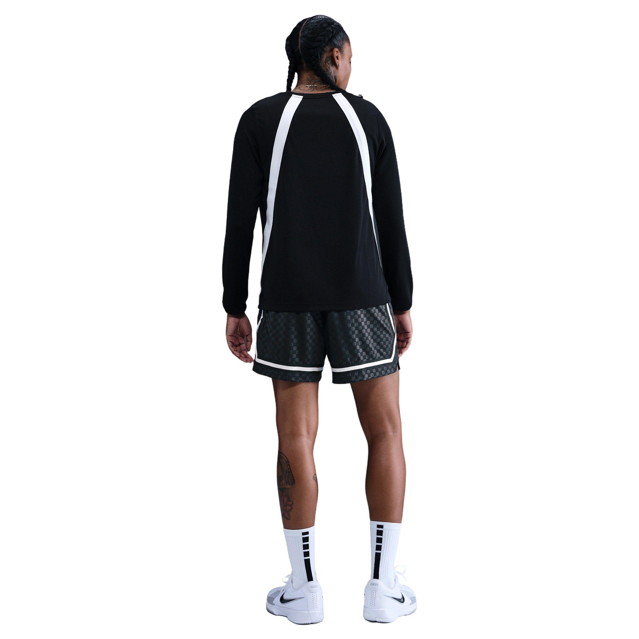 Nike Women's Crossover Dri-FIT Basketball Shorts - Seaweed Green - SEAWEED GREEN Thumbnail View 2