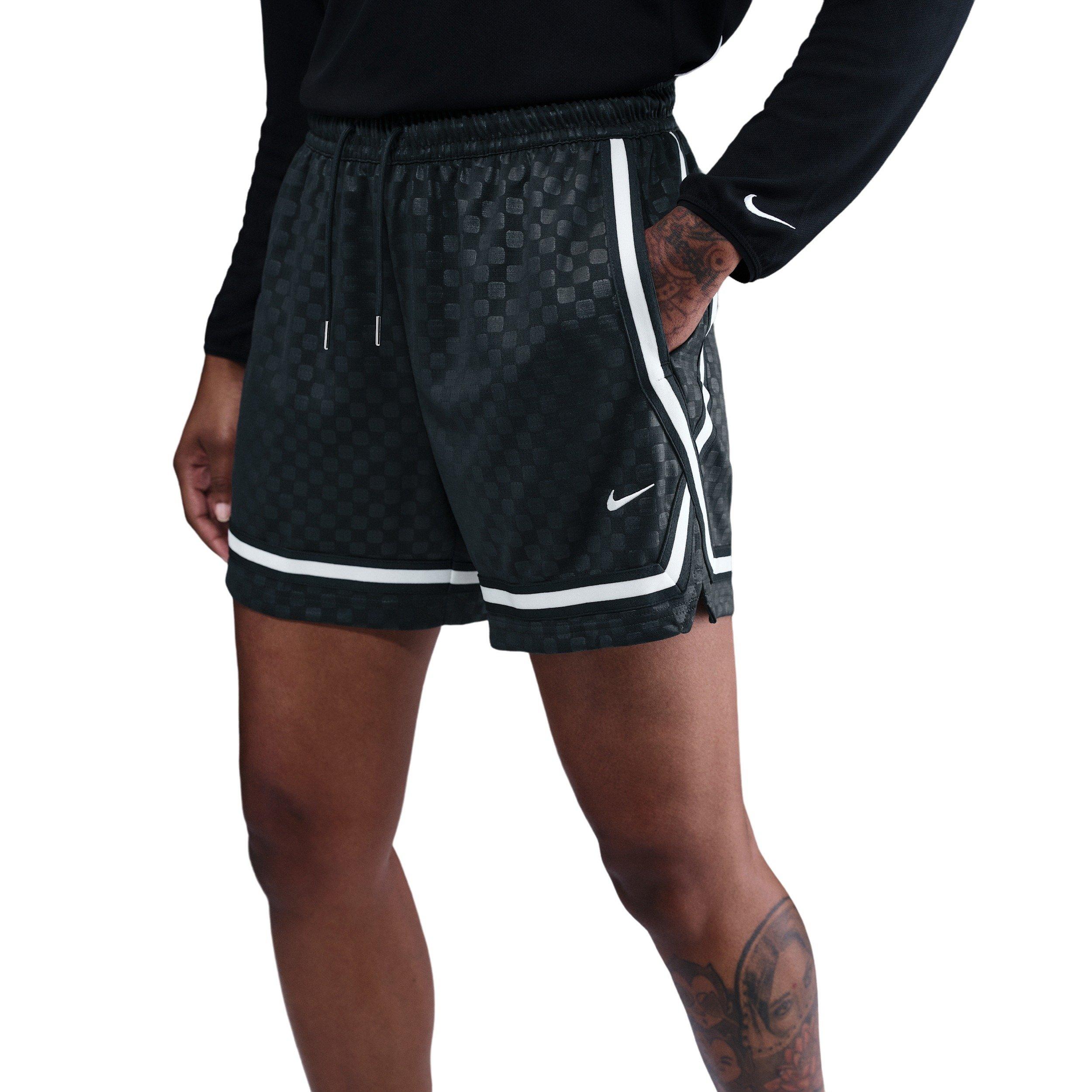 Nike Women's Crossover Dri-FIT Basketball Shorts - Seaweed Green - SEAWEED GREEN Thumbnail View 3
